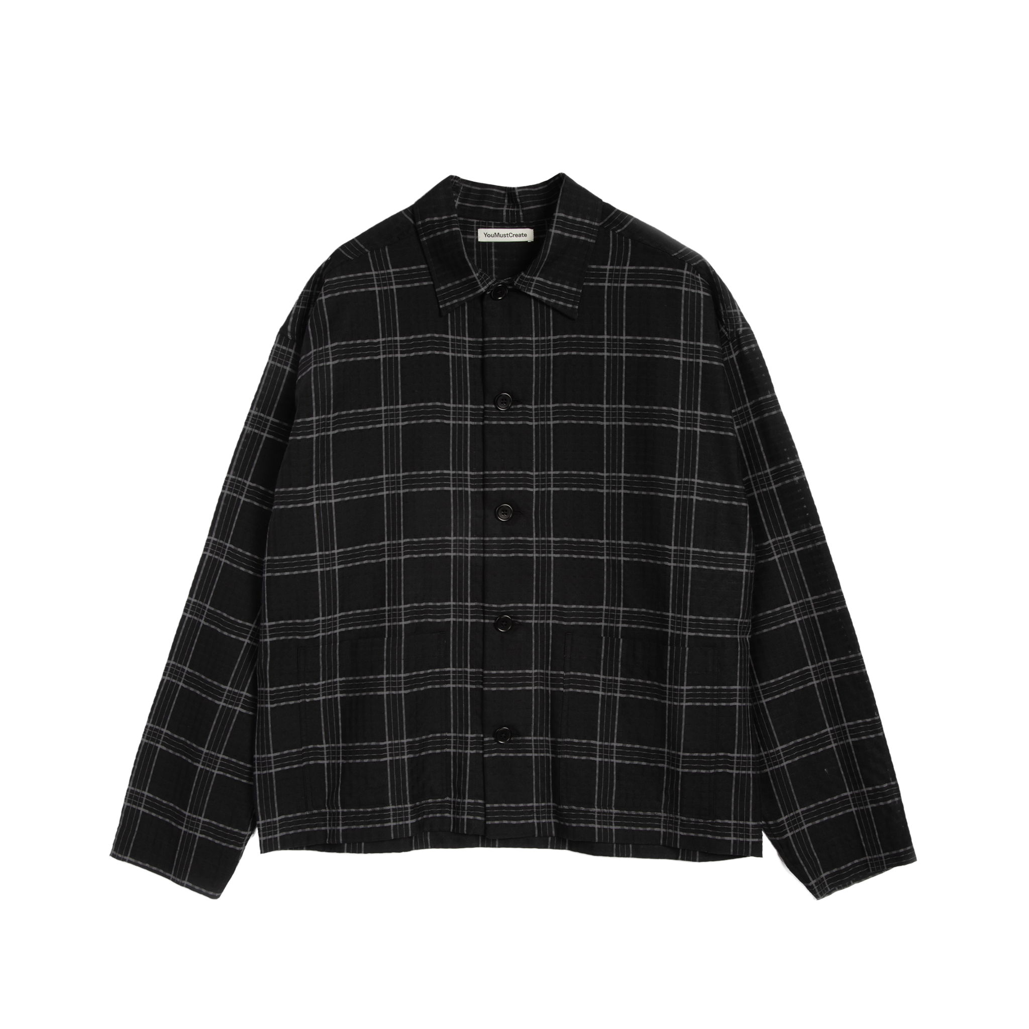 Pj Overshirt - Black/Grey-YMC-W2 Store