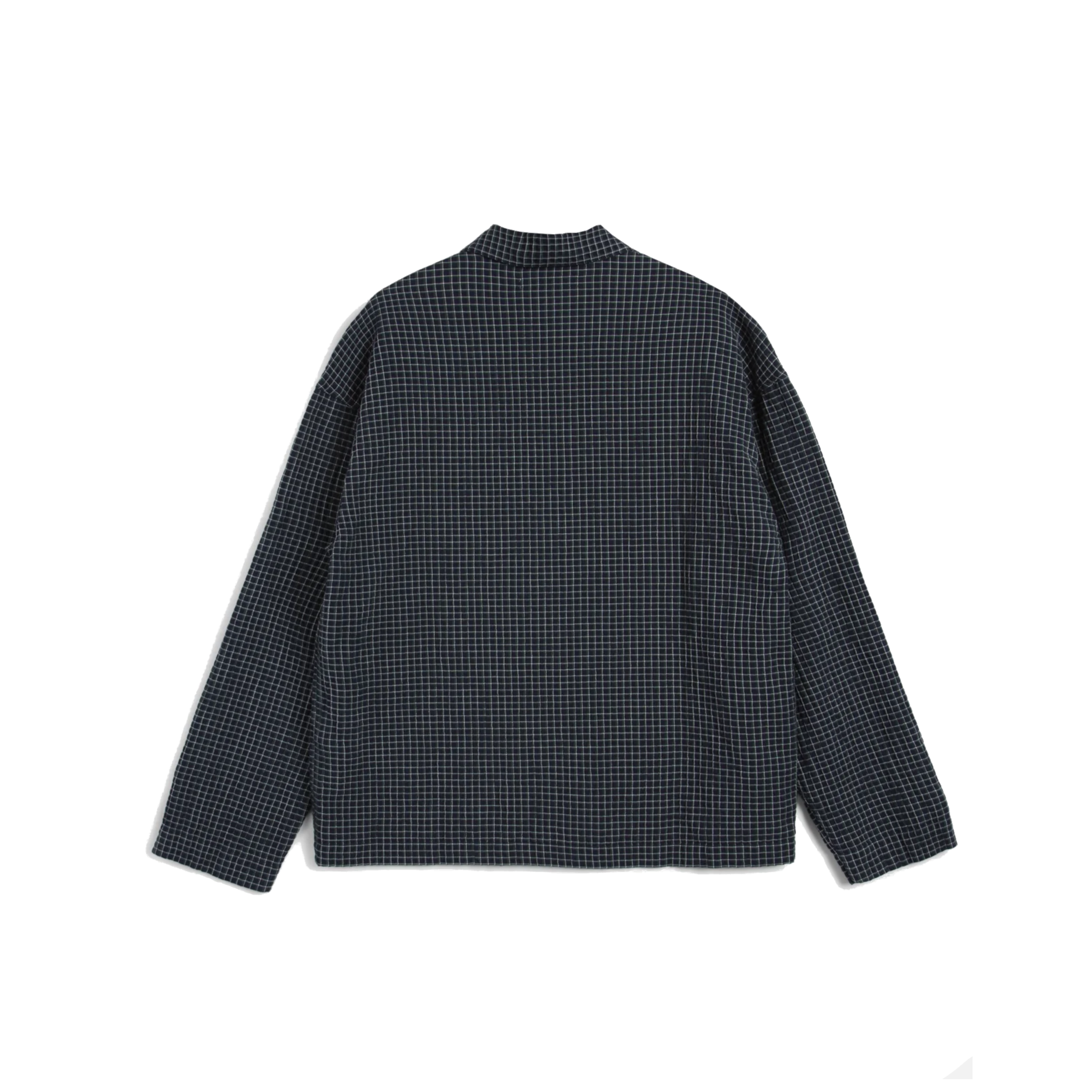 Pj Shirt Waffle Check - Navy-YMC-W2 Store