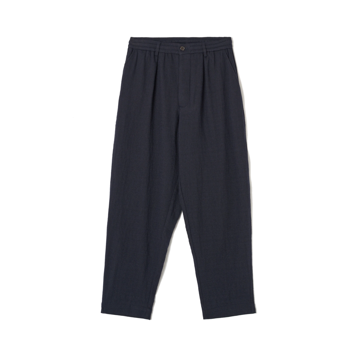 Pleated Track Pant Robin Wool Mix - Dark Navy-Universal Works-W2 Store