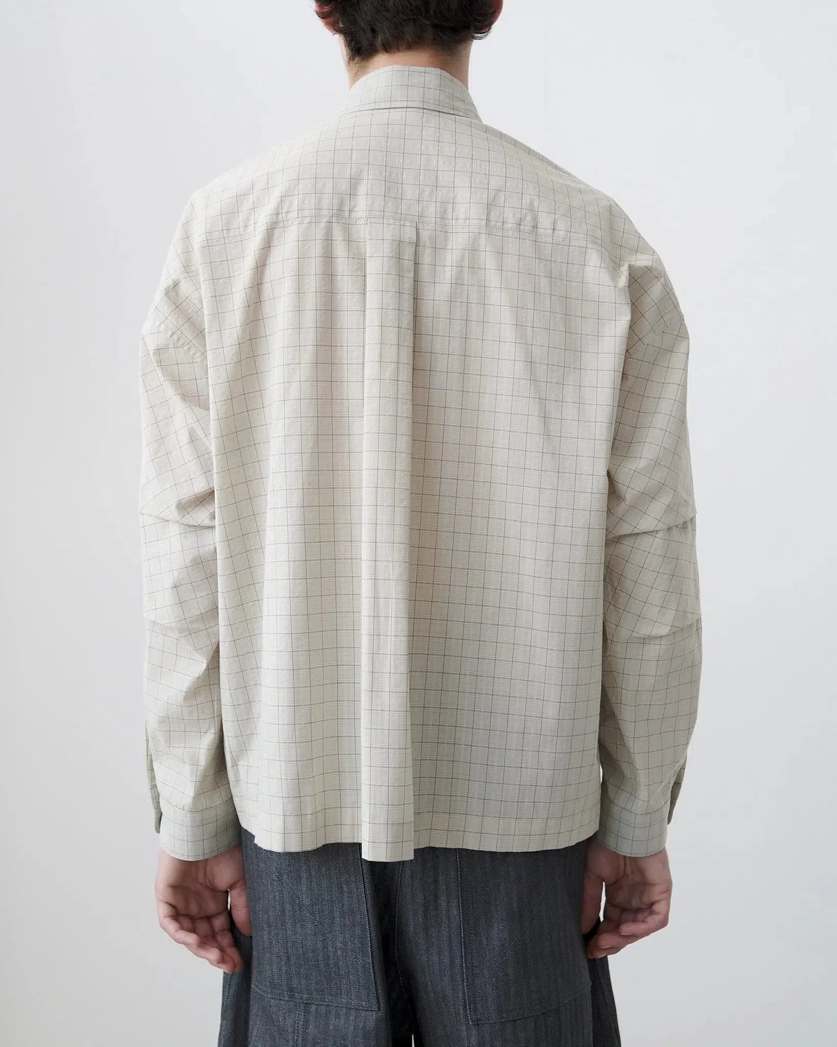 Pocket Parka Shirt - Parchment Check-Sage Nation-W2 Store