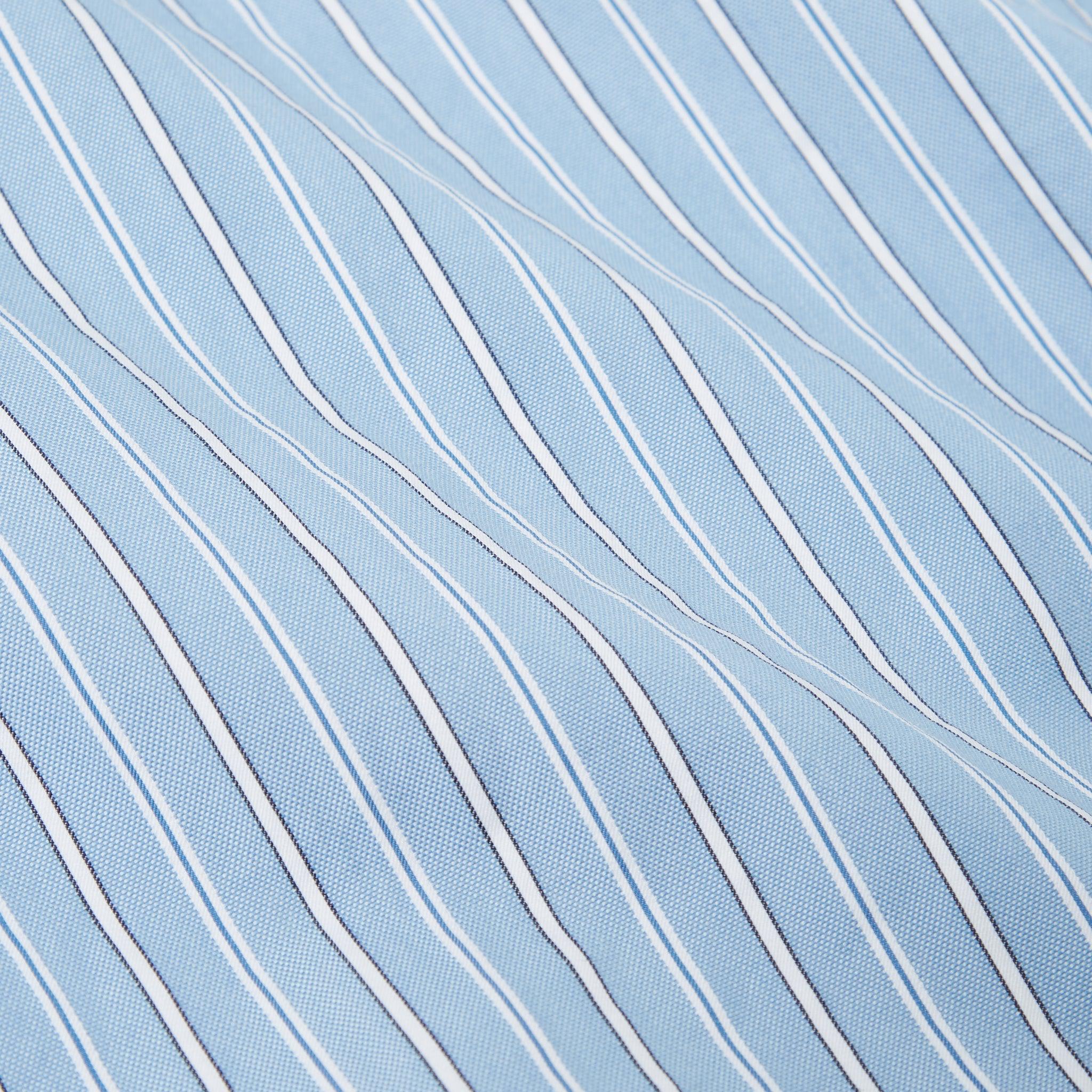 Posh Stripe Cotton Square Pocket Shirt - Blue-Universal Works-W2 Store