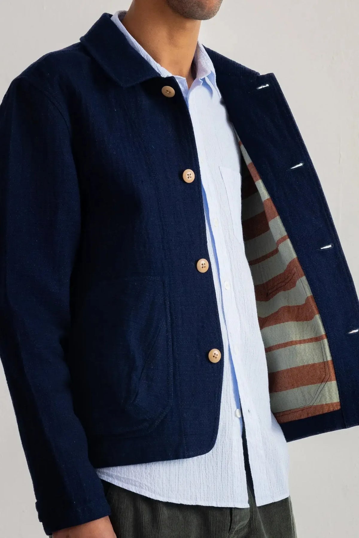 Prism Jacket - Indigo Texture-Folk-W2 Store