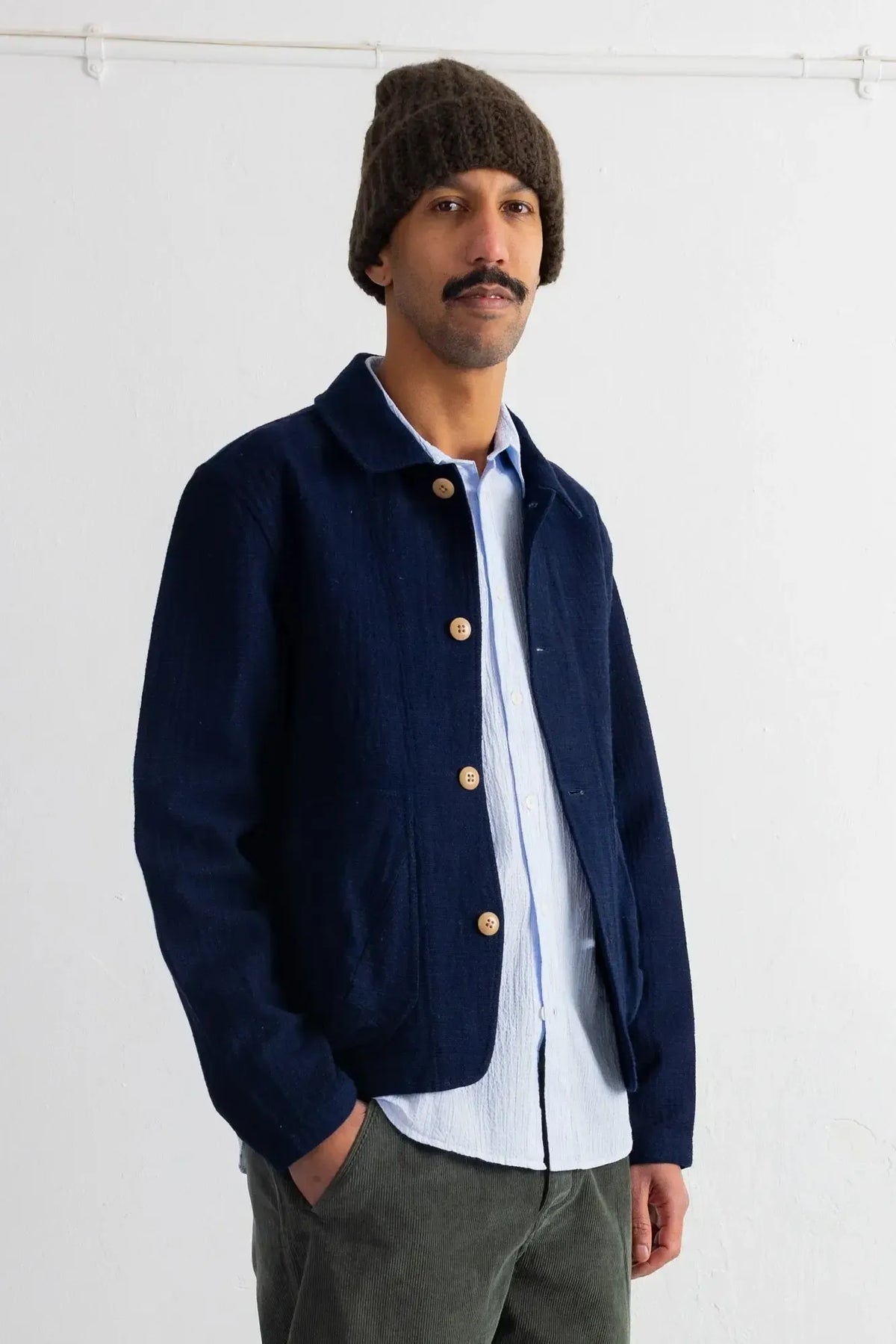 Prism Jacket - Indigo Texture-Folk-W2 Store