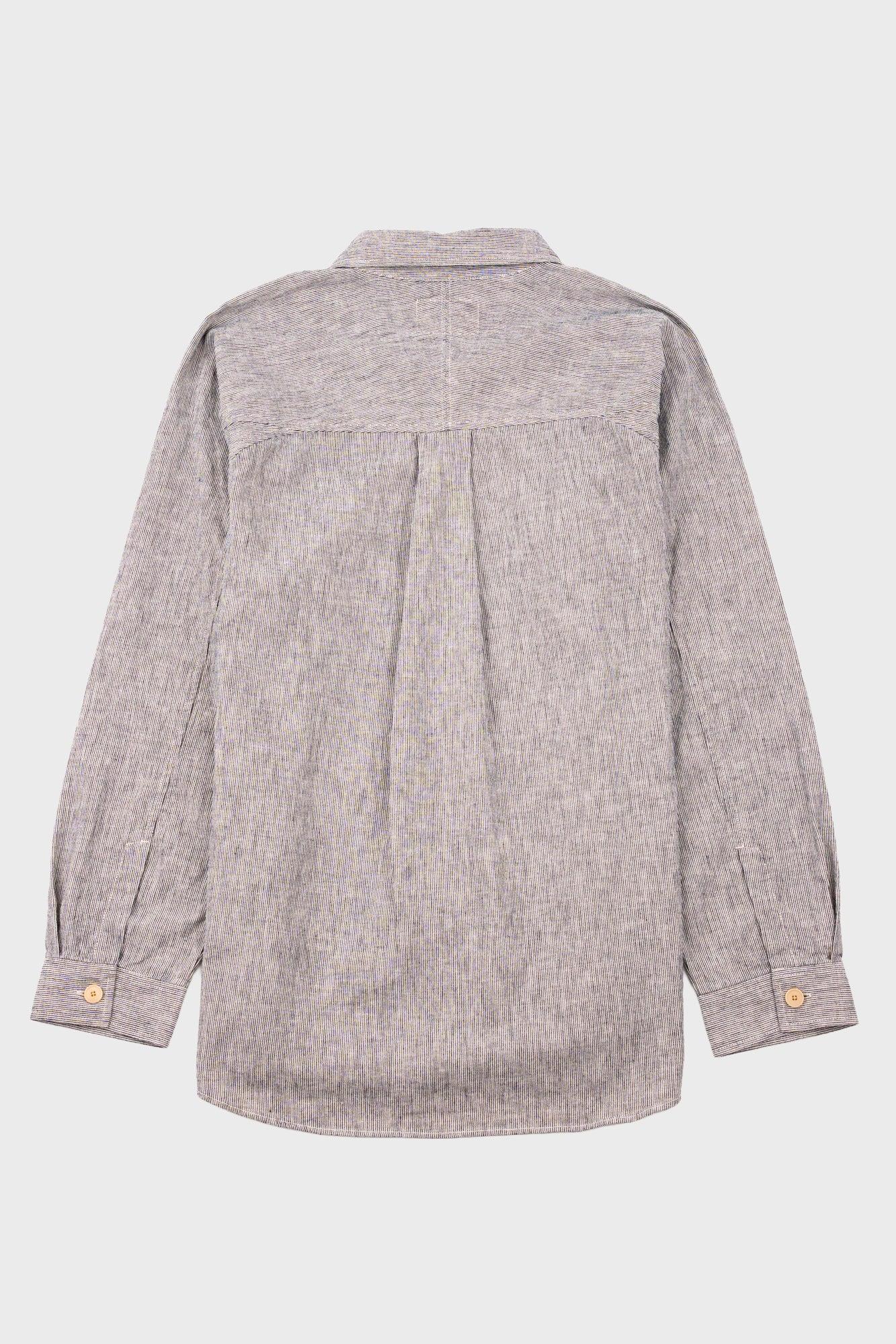 Raglan Shirt - Black Microstripe-Folk-W2 Store