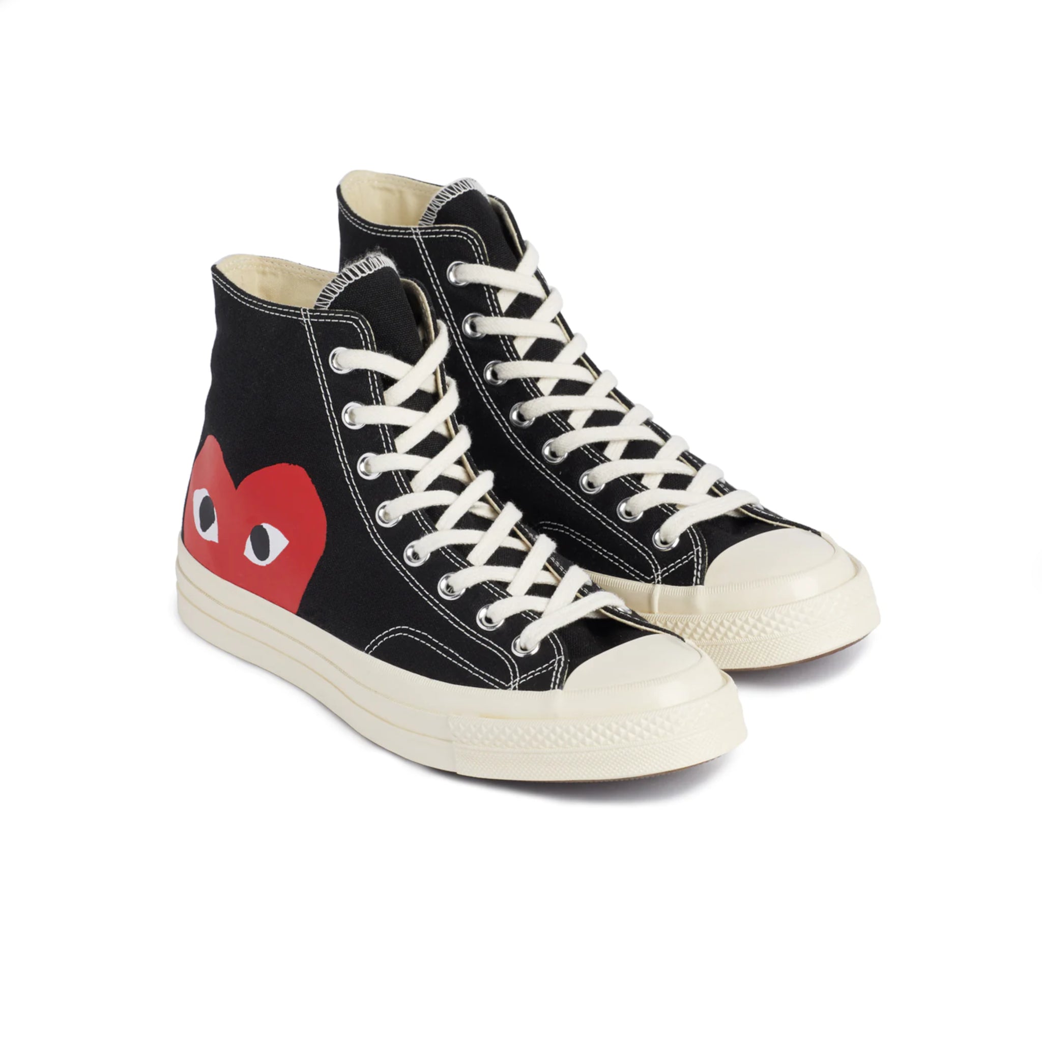 Red Heart 70s Chuck Taylor High Converse - Black-Comme des Garçons Converse-W2 Store