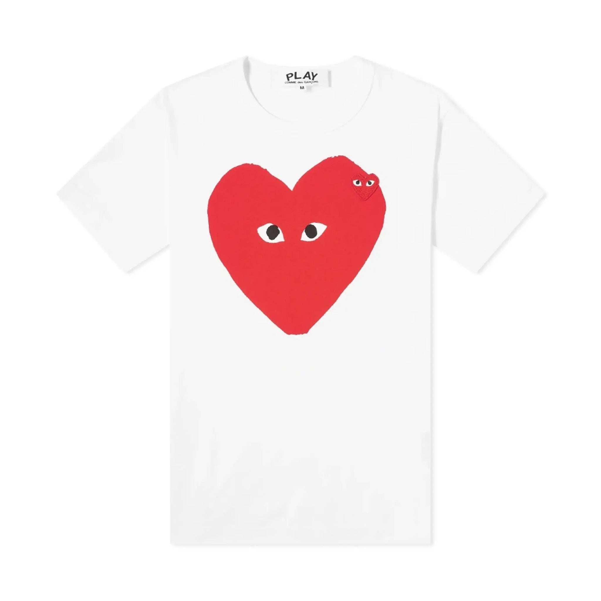 Red Heart Big Red Graphic Short Sleeve T Shirt - White-Comme des Garçons Play-W2 Store