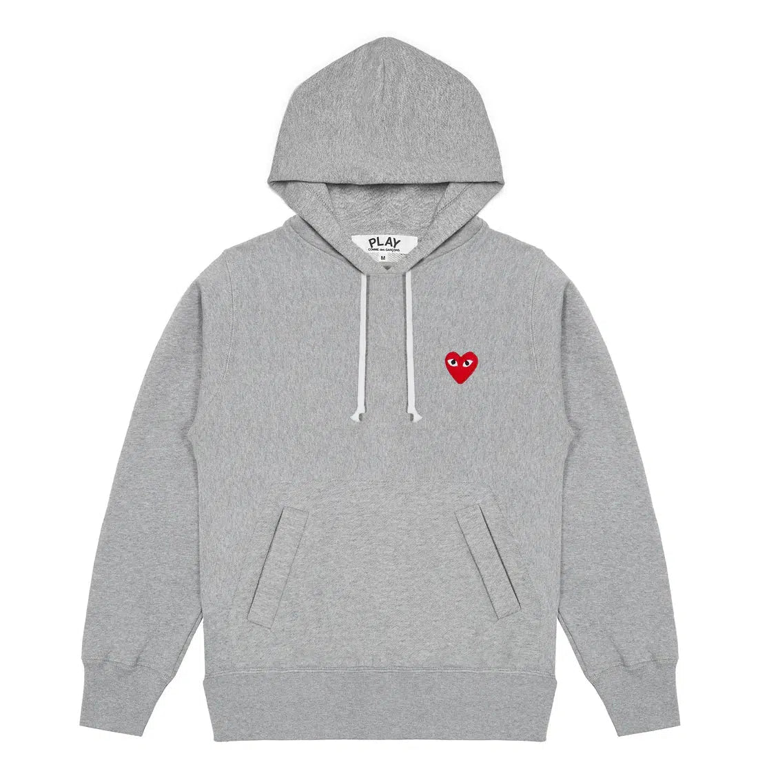 Red Heart Pullover Hoodie - Grey-Comme des Garçons Play-W2 Store