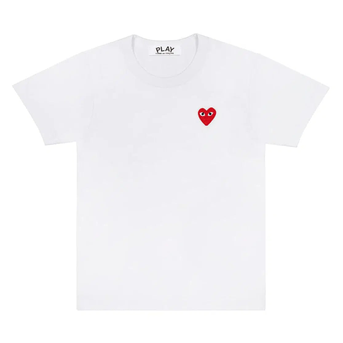 Red Heart Short Sleeve T Shirt - White-Comme des Garçons Play-W2 Store