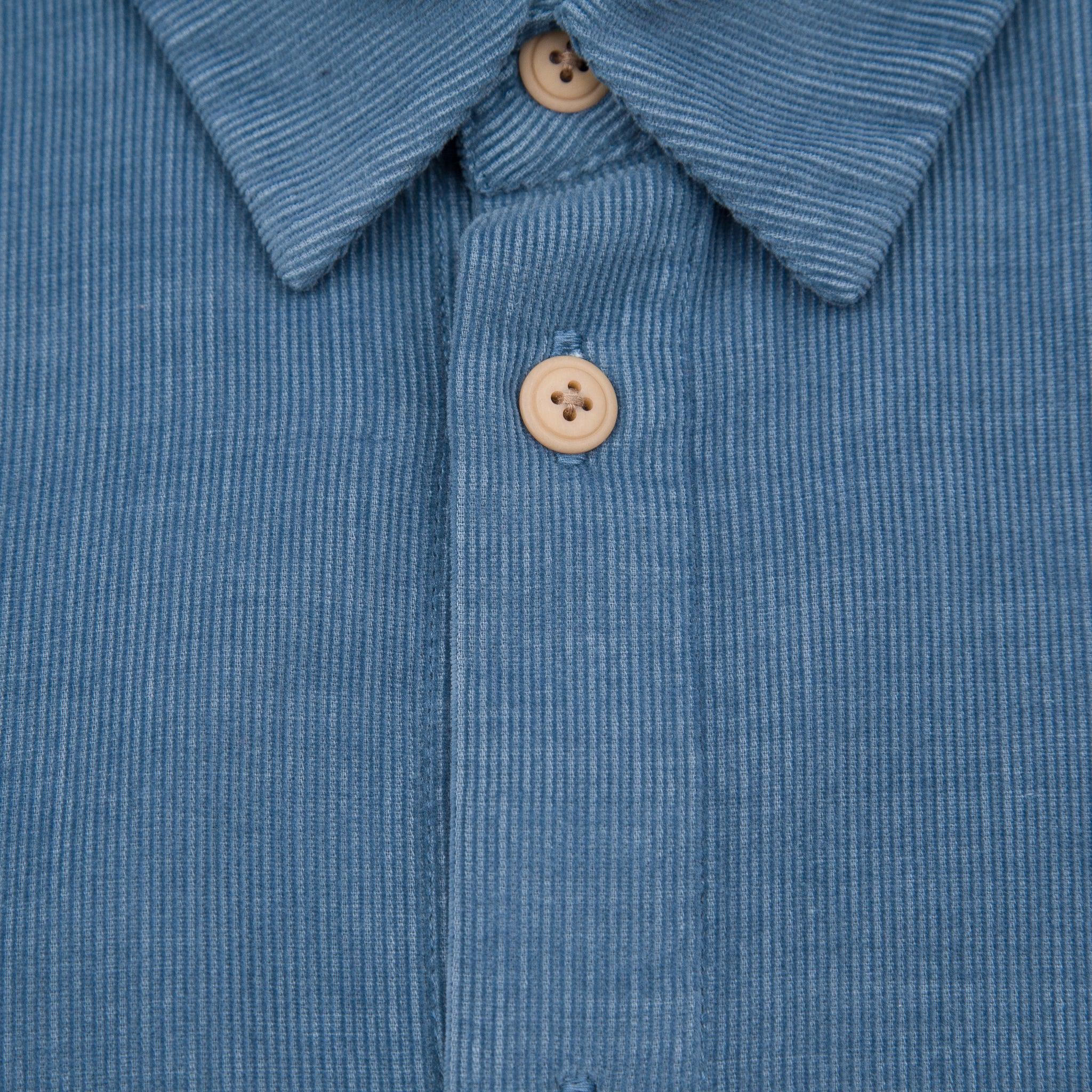 Relaxed Babycord Shirt - Soft Blue-Folk-W2 Store