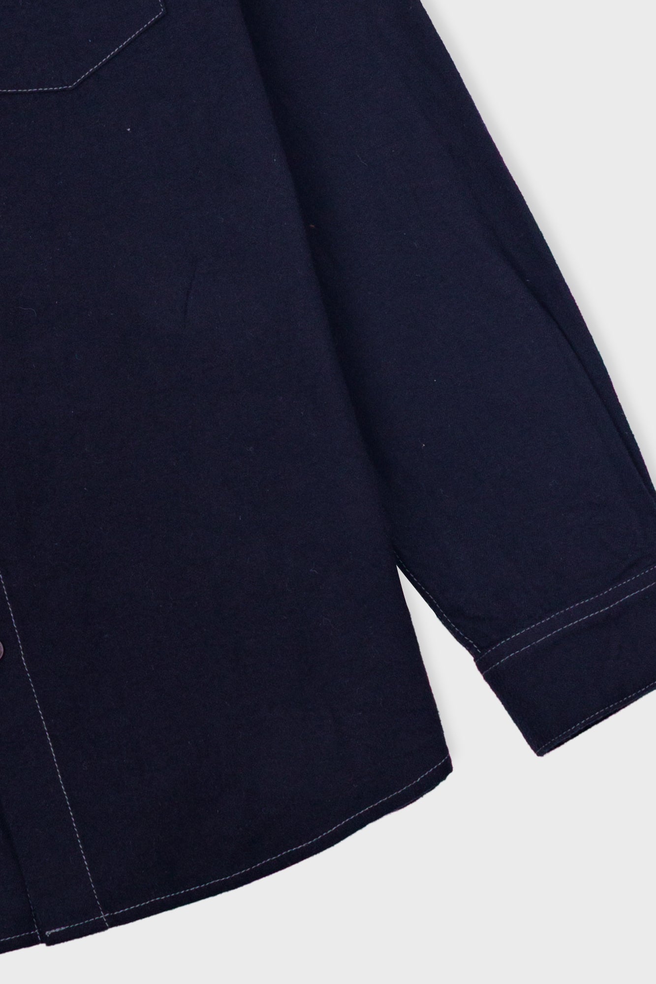Relaxed Fit Shirt - Black Flannel-Folk-W2 Store