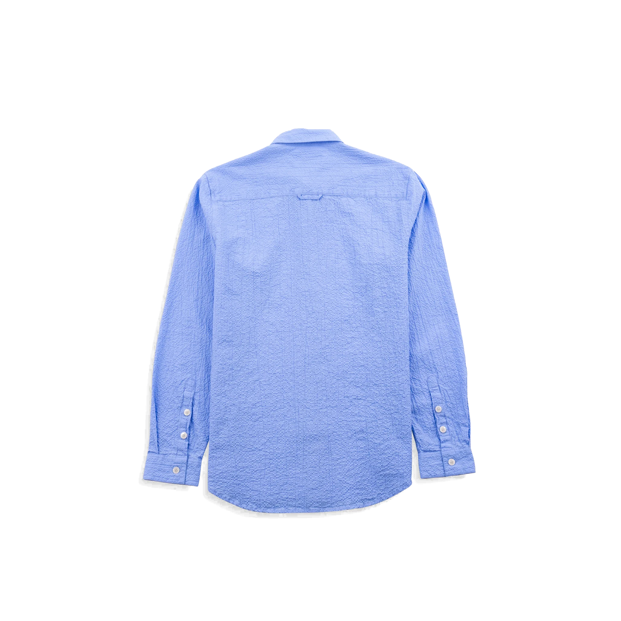 Relaxed Fit Shirt - Blue Bubble Seersucker-Folk-W2 Store