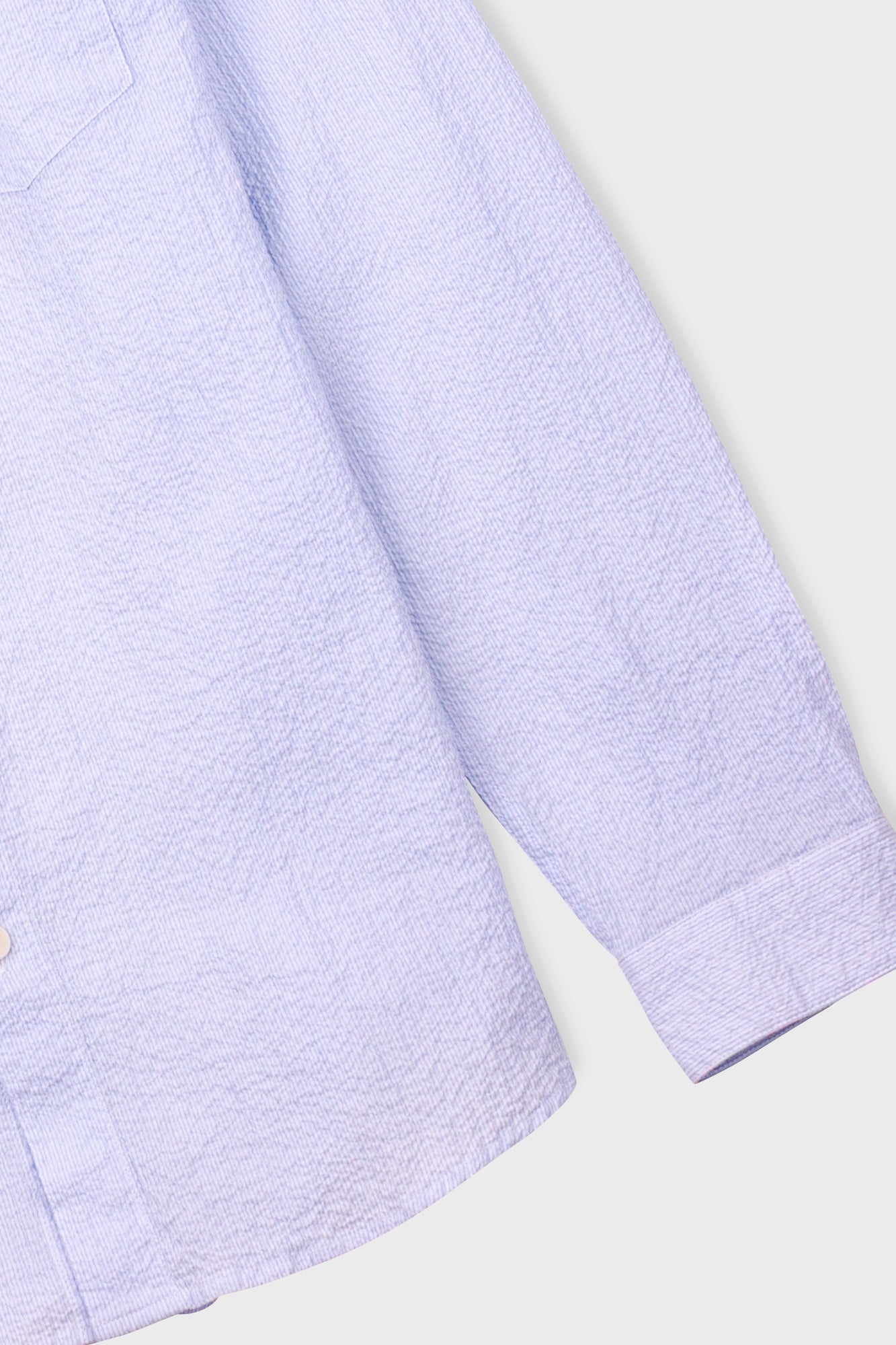 Relaxed Fit Shirt - Blue Microstripe-Folk-W2 Store