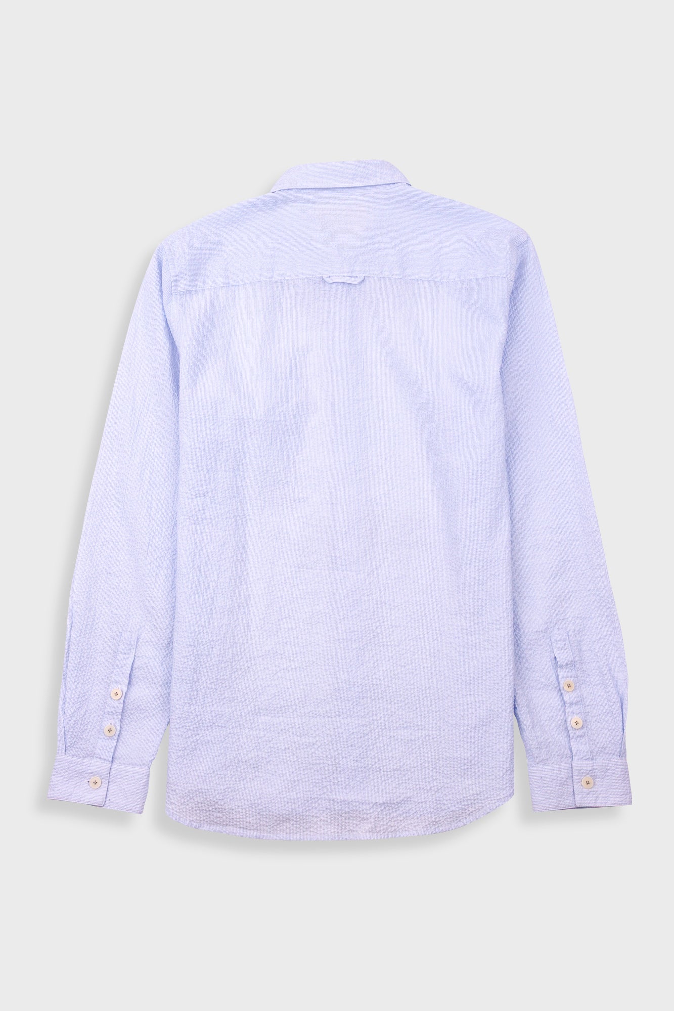 Relaxed Fit Shirt - Blue Microstripe-Folk-W2 Store