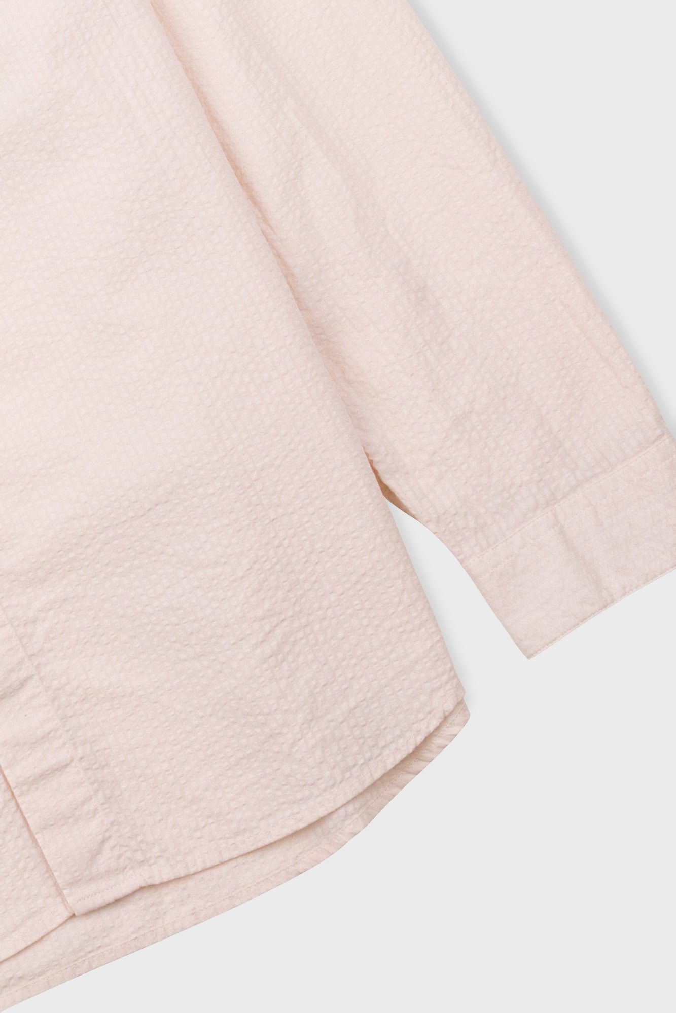 Relaxed Fit Shirt - Ecru Seersucker-Folk-W2 Store