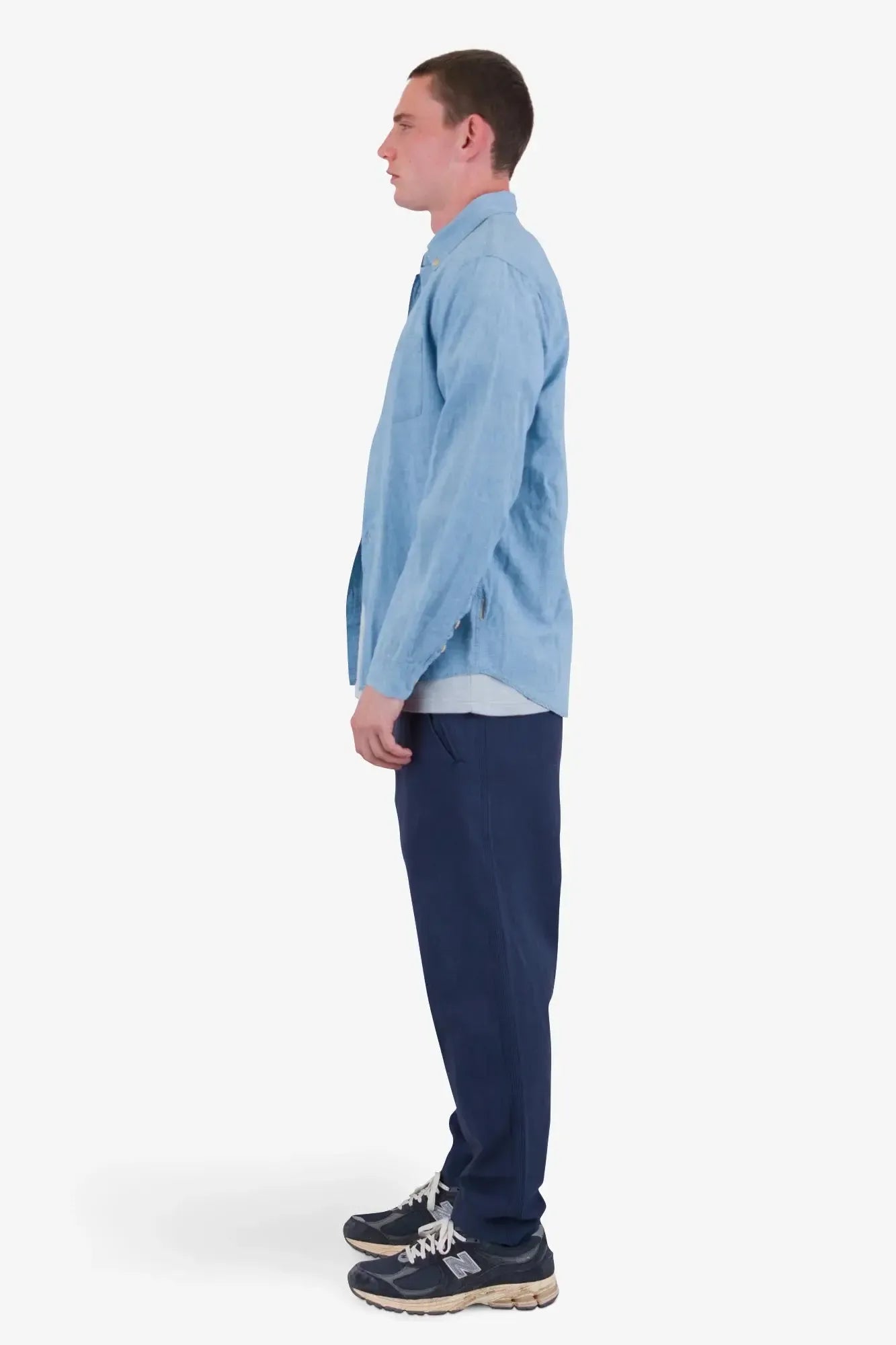 Relaxed Fit Shirt - Indigo Microcheck-Folk-W2 Store