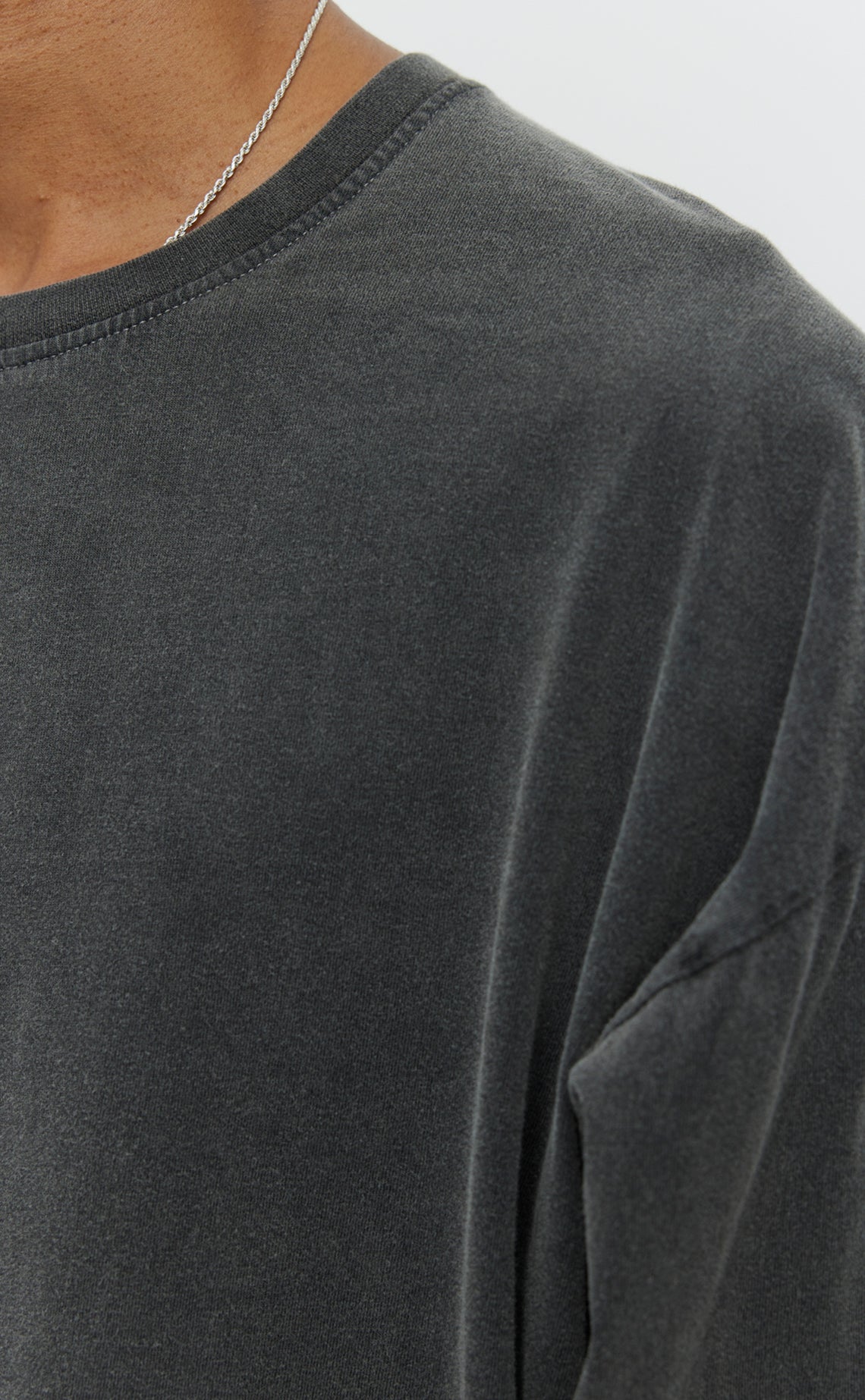 Relaxed Long Sleeve Tee - Washed Graphite-mfpen-W2 Store