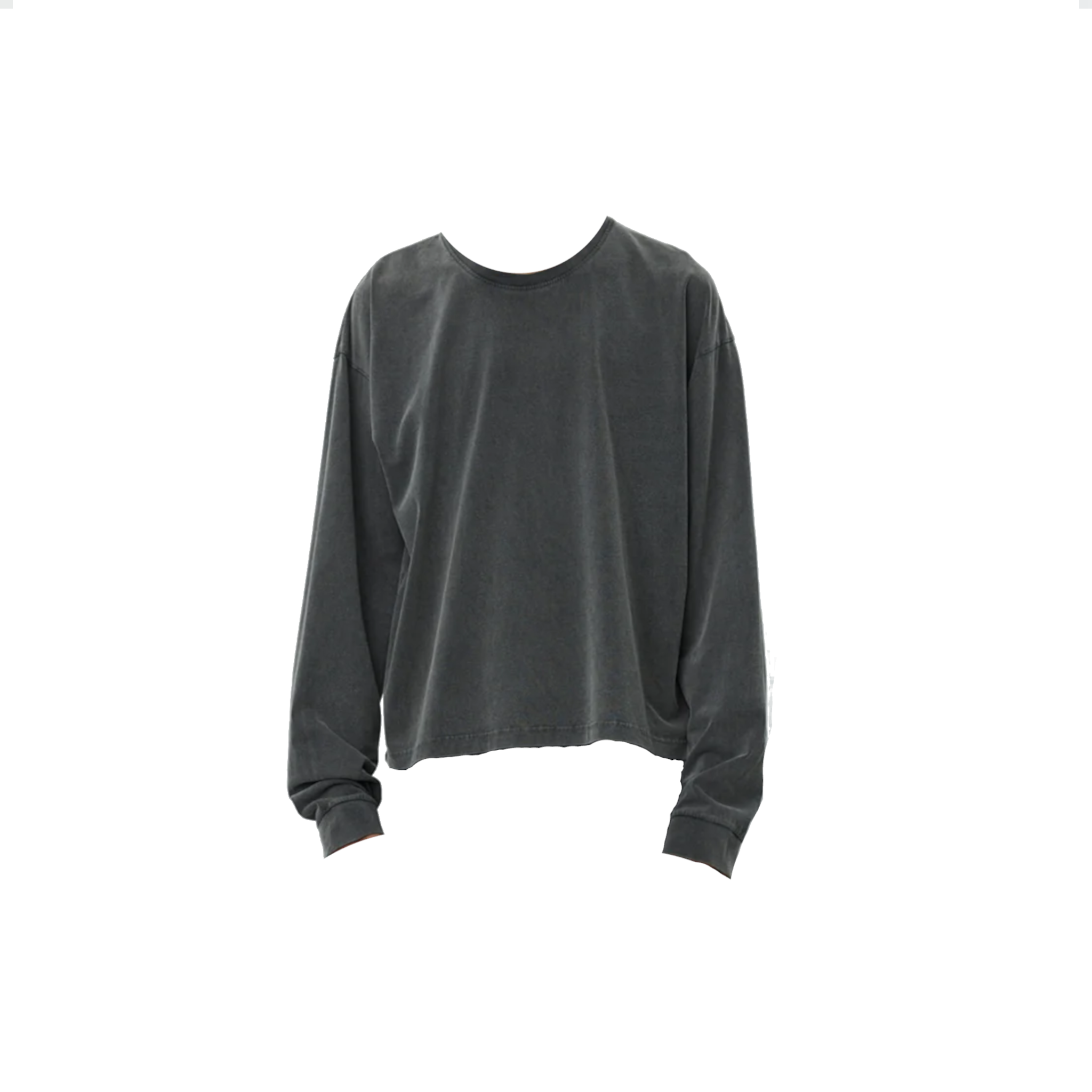 Relaxed Long Sleeve Tee - Washed Graphite-mfpen-W2 Store