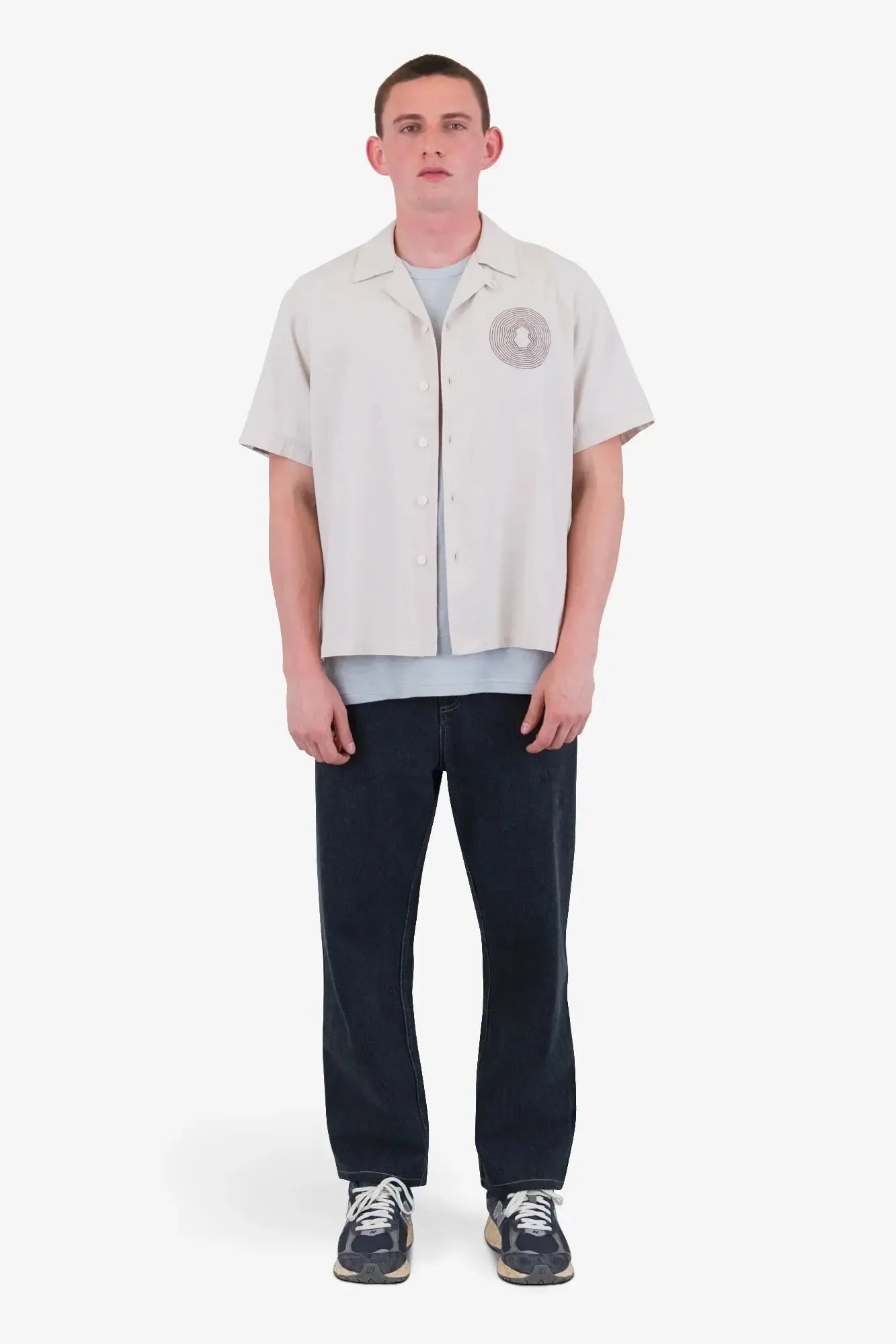 Relaxed Soft Collar Shirt - Light Stone-Folk-W2 Store