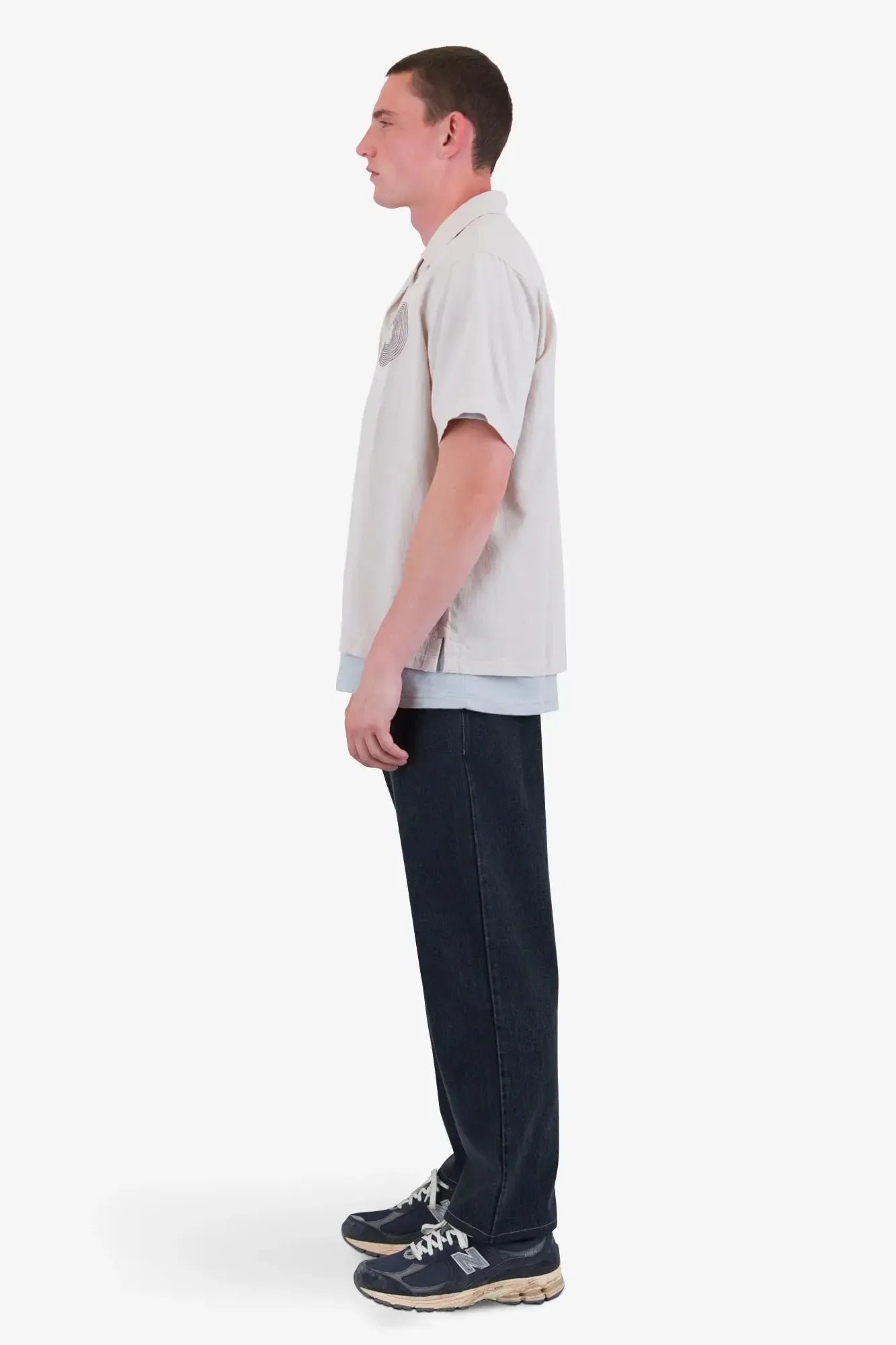 Relaxed Soft Collar Shirt - Light Stone-Folk-W2 Store