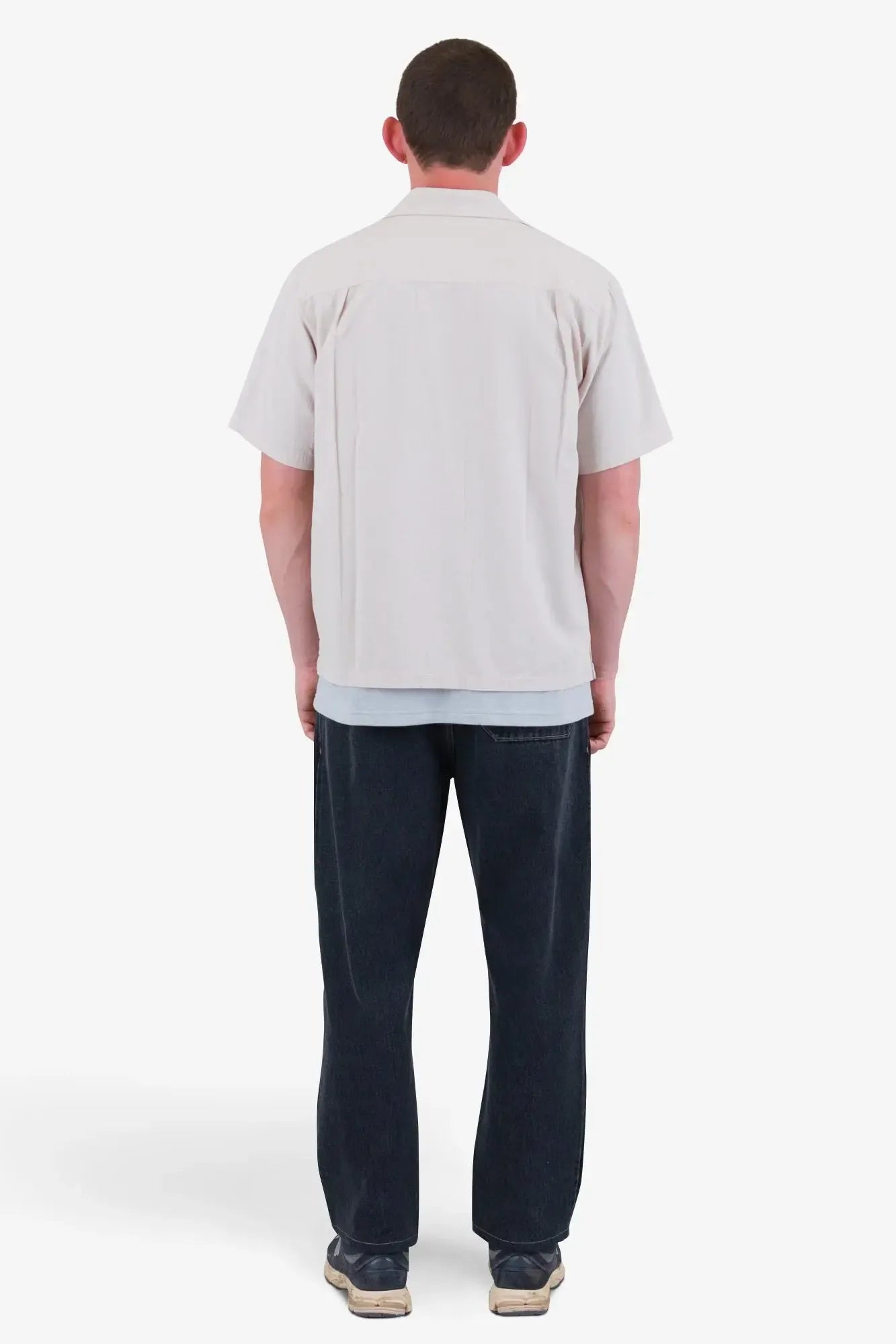 Relaxed Soft Collar Shirt - Light Stone-Folk-W2 Store