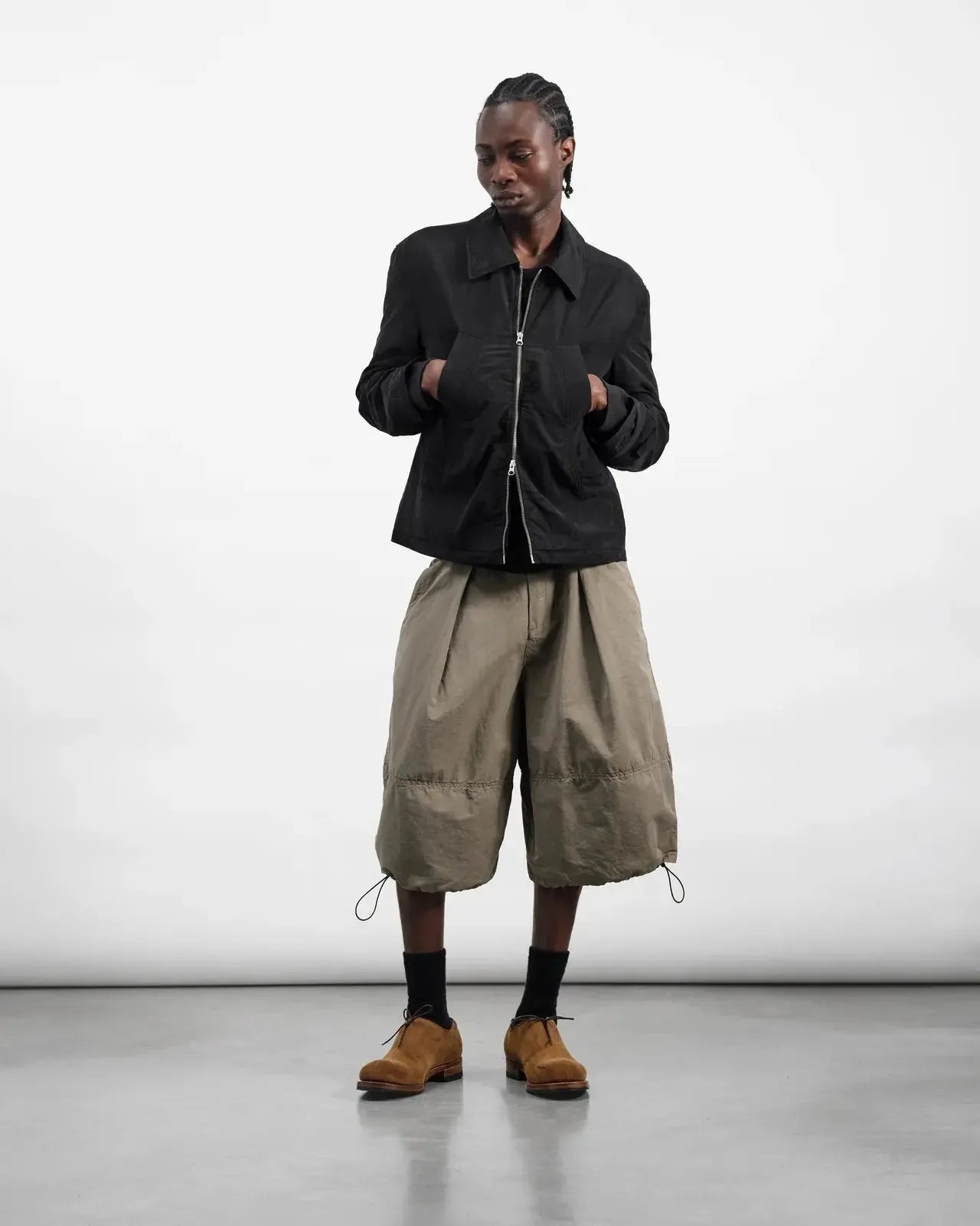 Repetition Jacket Gmt Dye Tencel Linen - Black-YMC-W2 Store