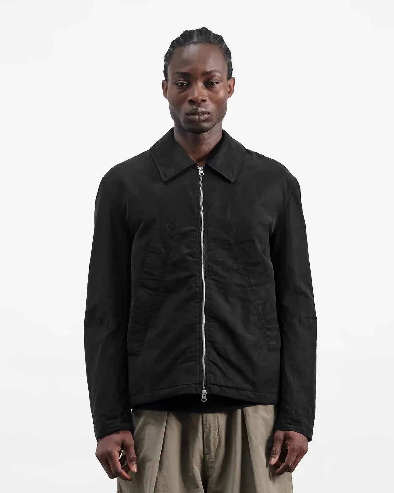 Repetition Jacket Gmt Dye Tencel Linen - Black-YMC-W2 Store