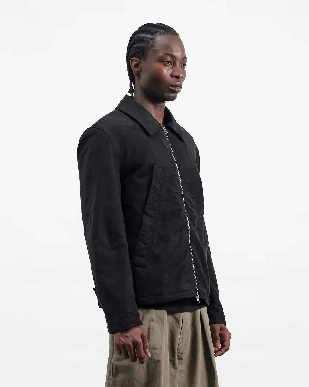 Repetition Jacket Gmt Dye Tencel Linen - Black-YMC-W2 Store