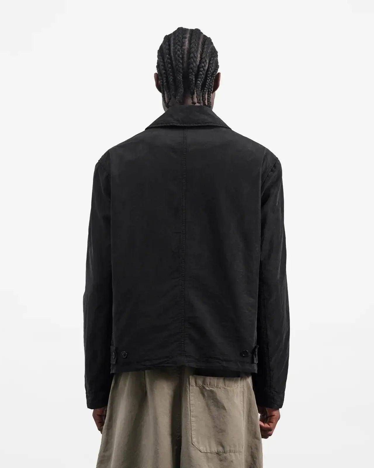 Repetition Jacket Gmt Dye Tencel Linen - Black-YMC-W2 Store