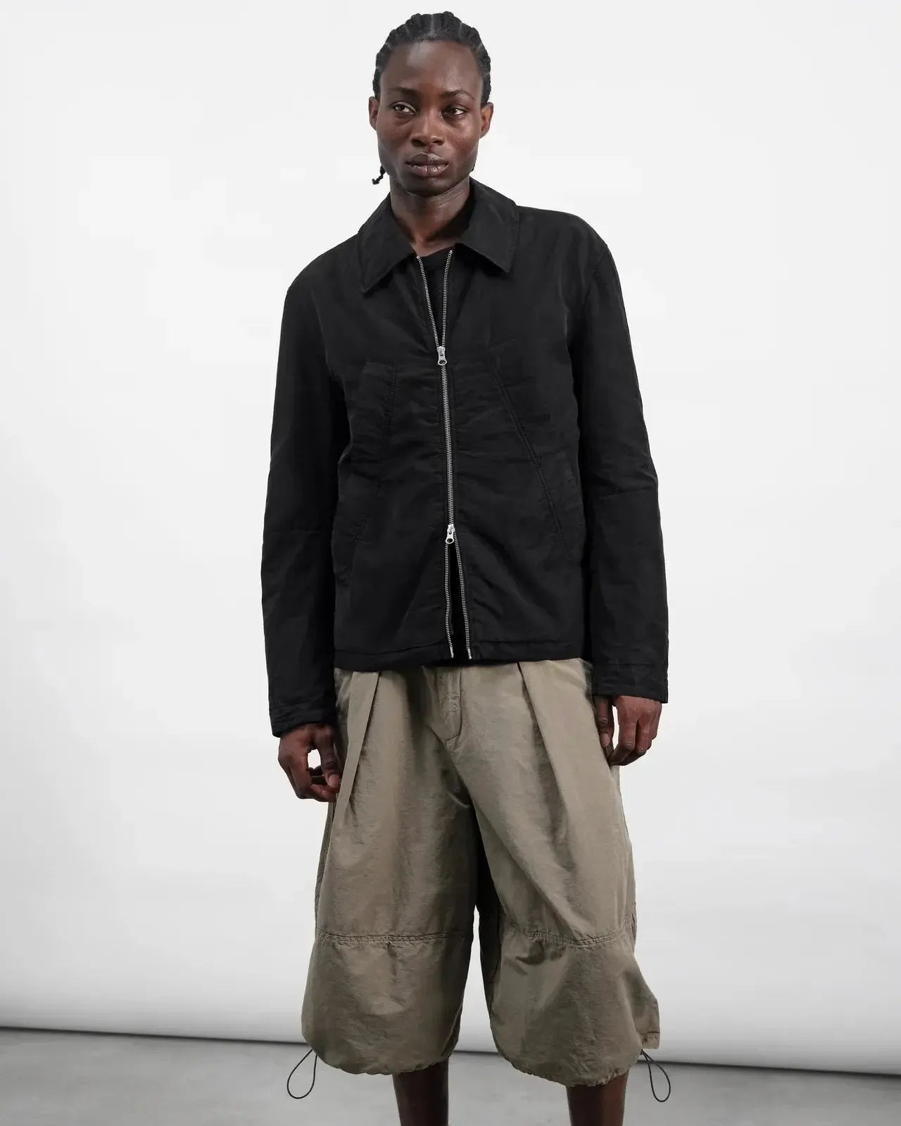 Repetition Jacket Gmt Dye Tencel Linen - Black-YMC-W2 Store