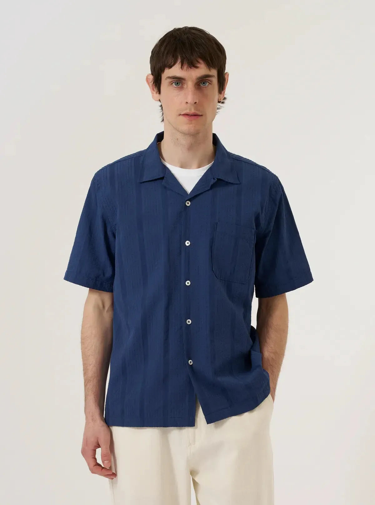 Road Shirt Maui Cotton - Blue-Universal Works-W2 Store