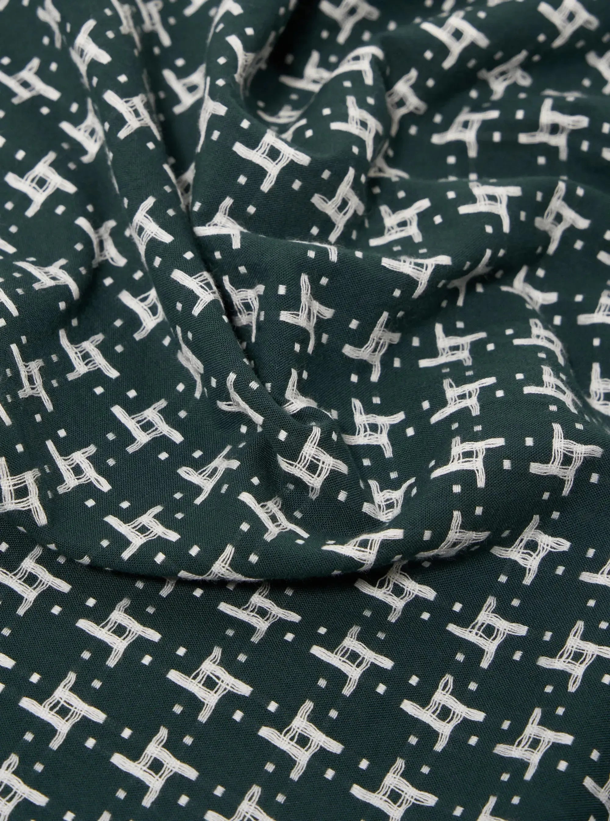 Road Shirt Rhodes 8 Cotton - Green/White-Universal Works-W2 Store