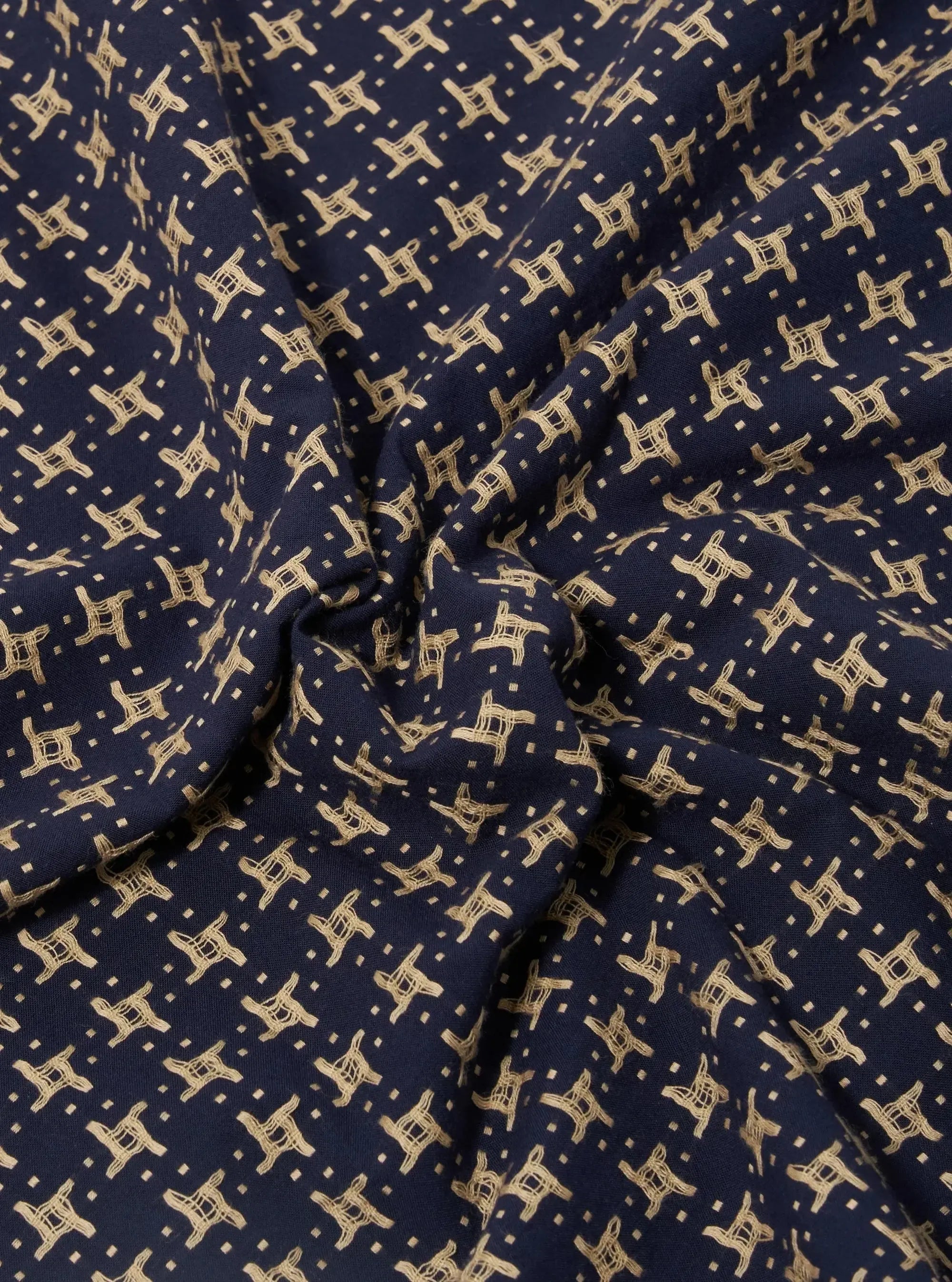 Road Shirt Rhodes 8 Cotton - Navy/Sand-Universal Works-W2 Store