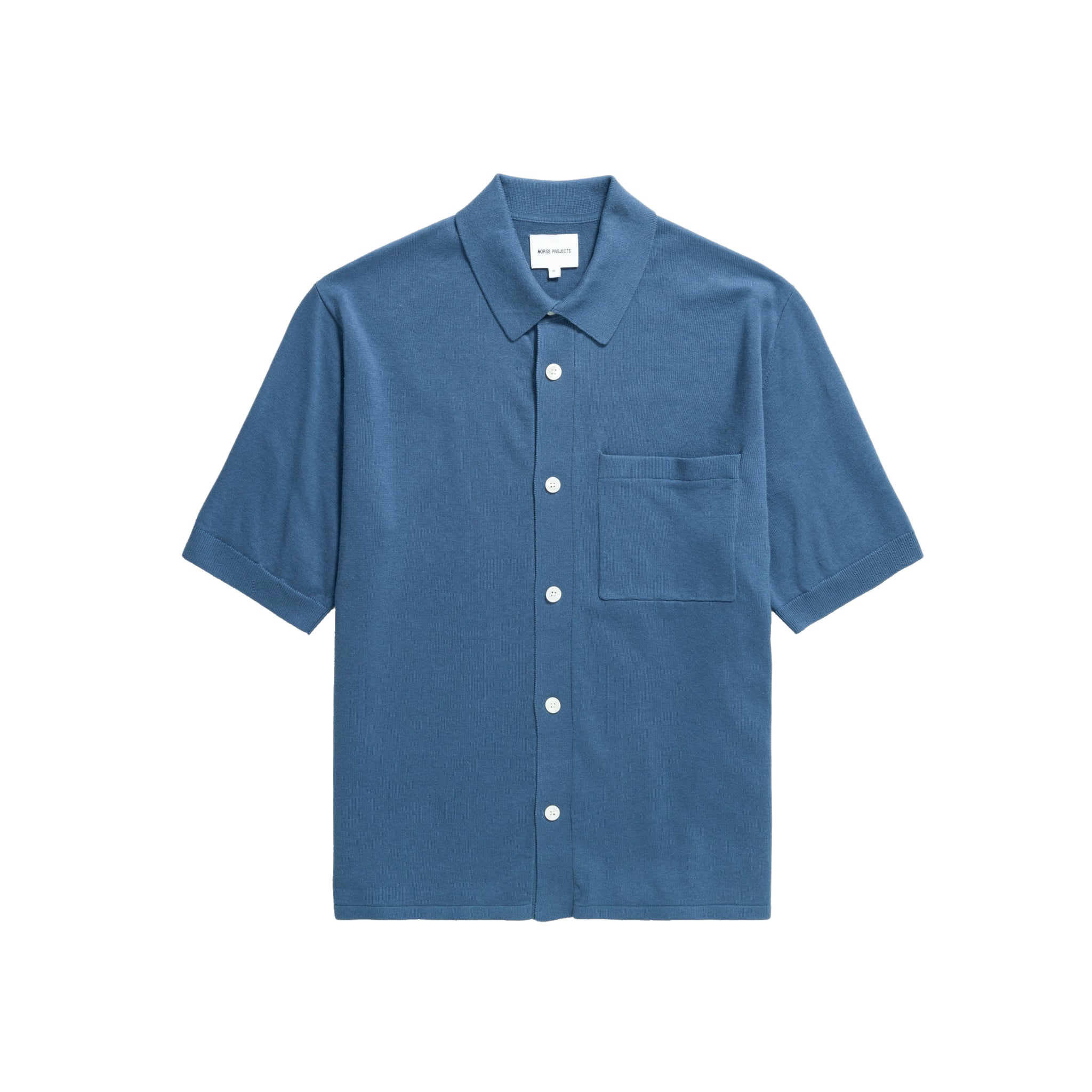 Rollo Cotton Linen SS Shirt - Calcite Blue-Norse Projects-W2 Store