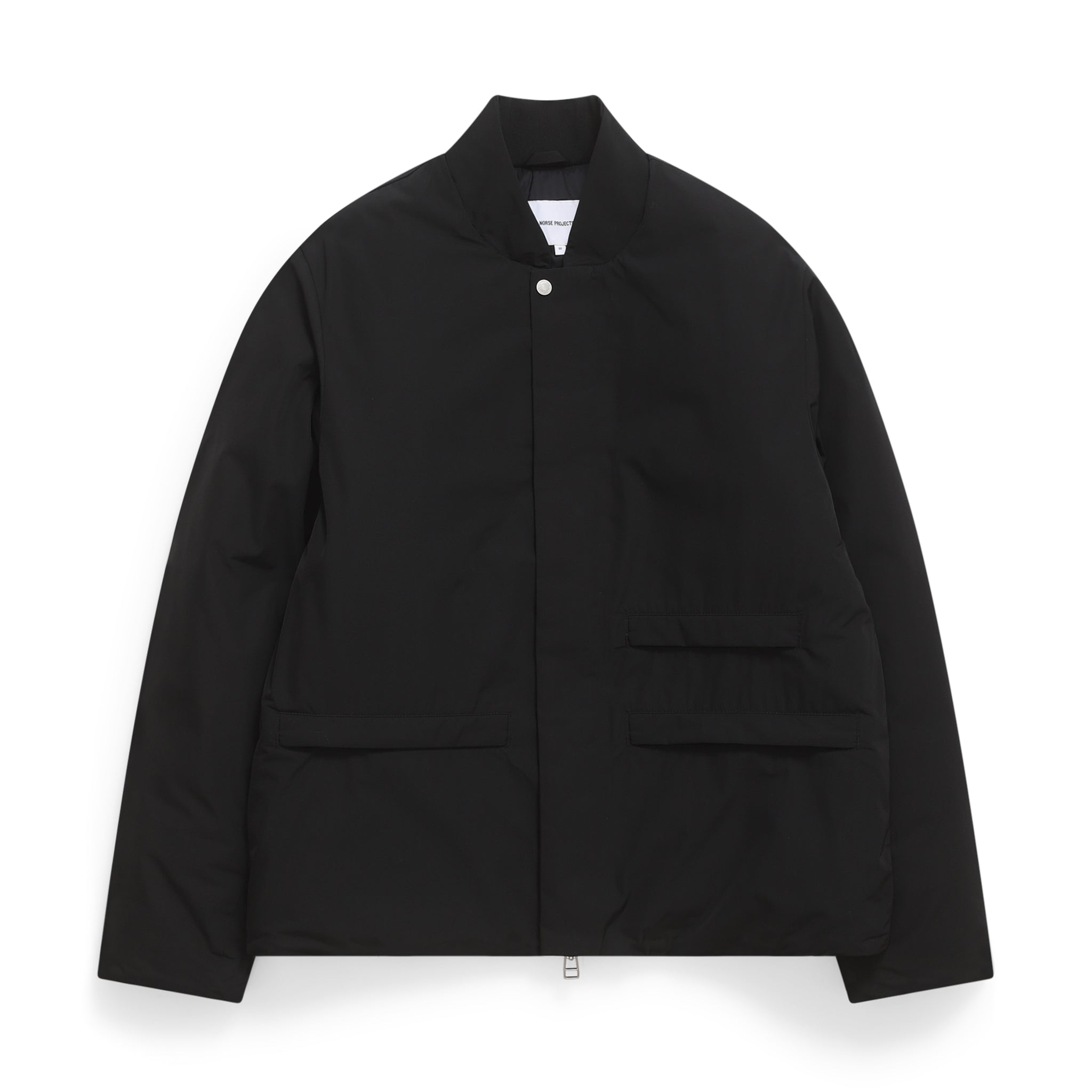 Ryan Military Nylon Insulated Bomber Jacket - Black-Norse Projects-W2 Store