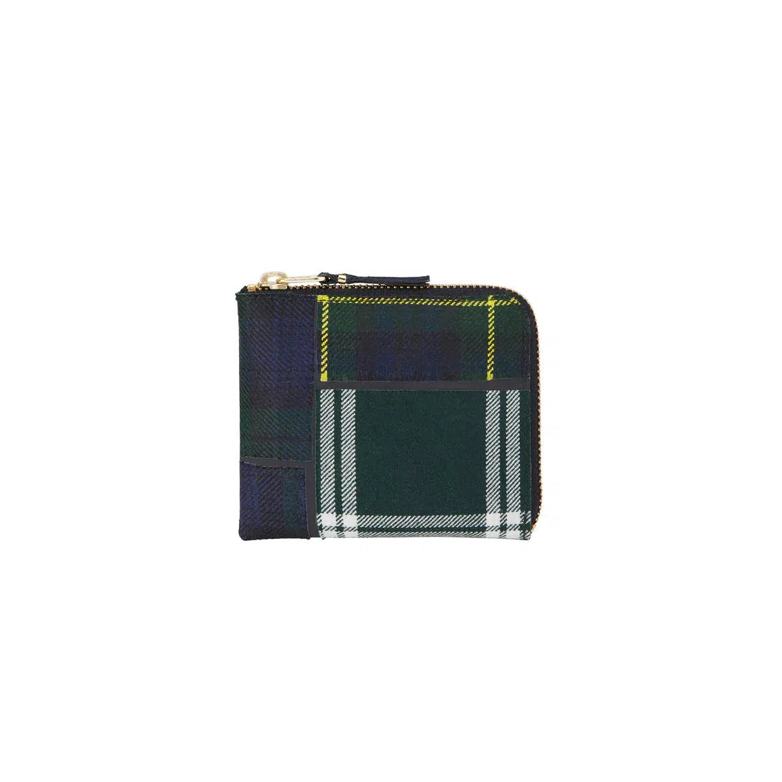 SA3100TPG Wallet - Tartan Patchwork Green-Comme des Garçons Wallet-W2 Store