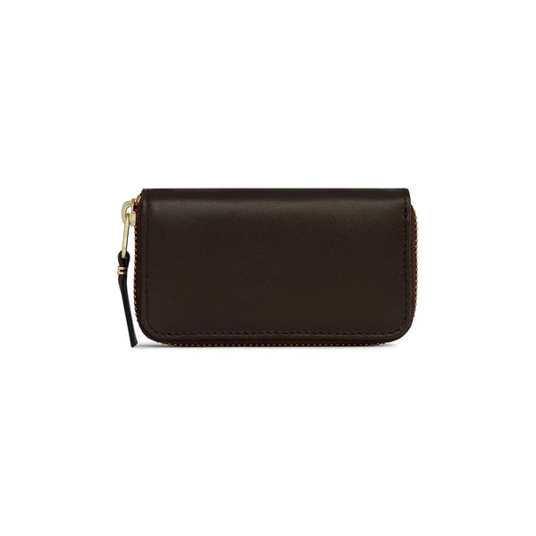 Comme des Garçons Compact Wallet Leather Comme Des Garçons // Leather Clover Embossed Small Wallet