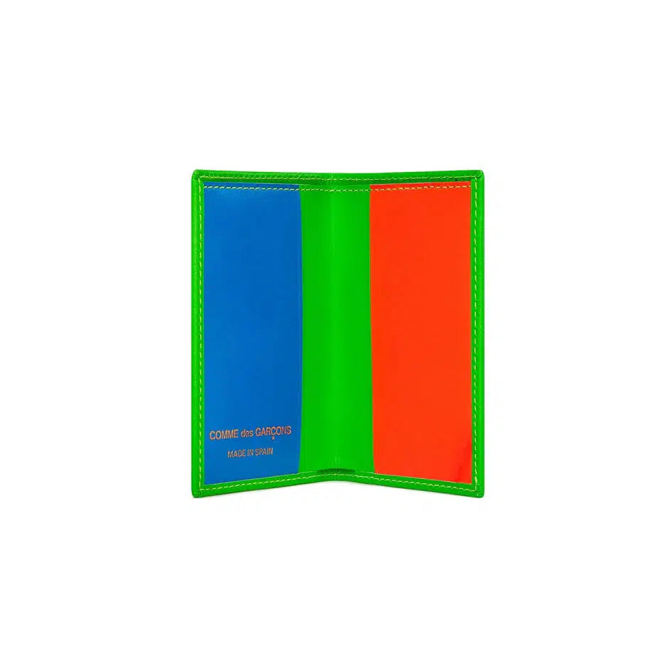 SA6400SF Wallet - Super Fluo Green-Comme des Garçons Wallet-W2 Store