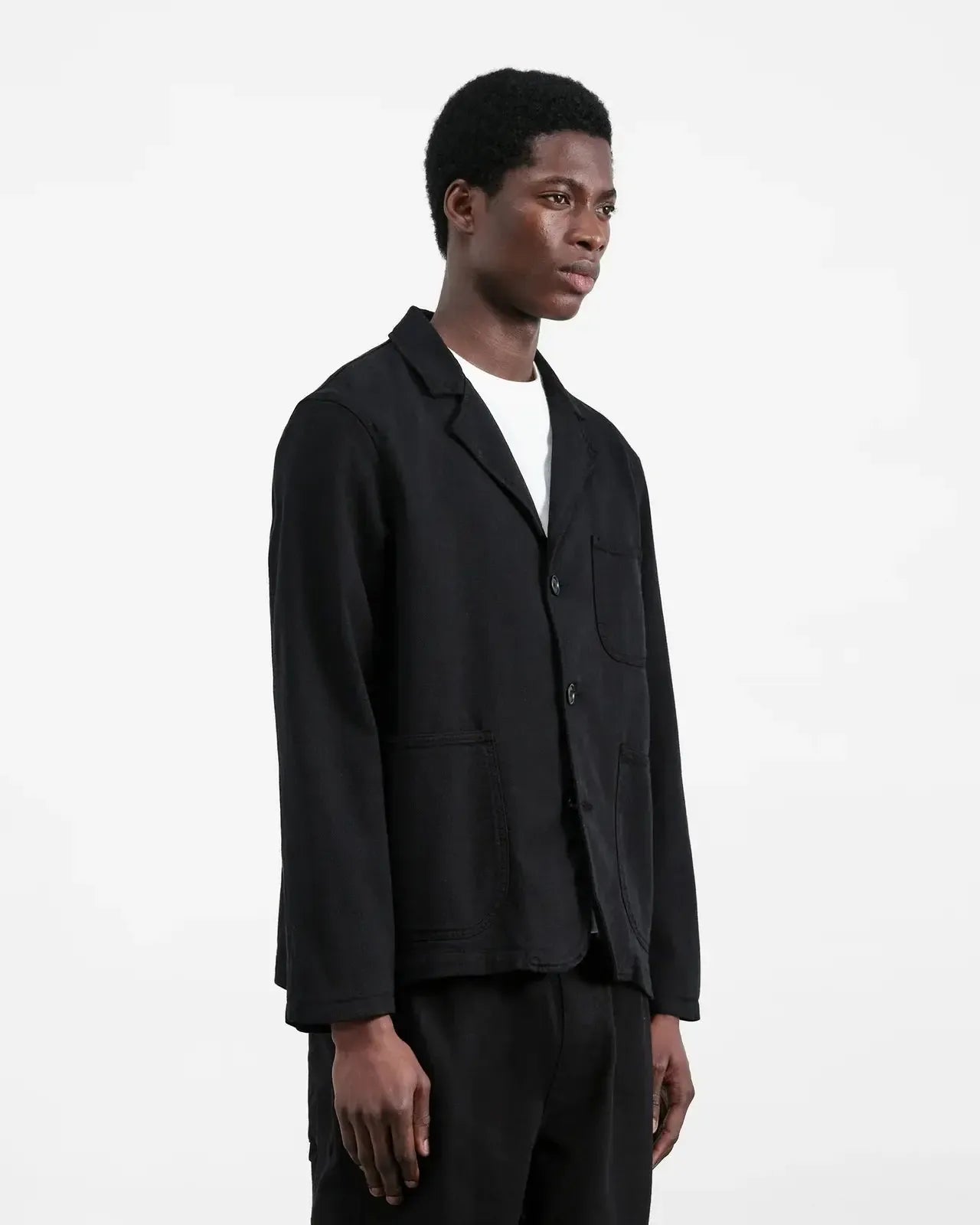 Scuttlers Jacket Gmt Dye Organic Cotton Twill - Black-YMC-W2 Store