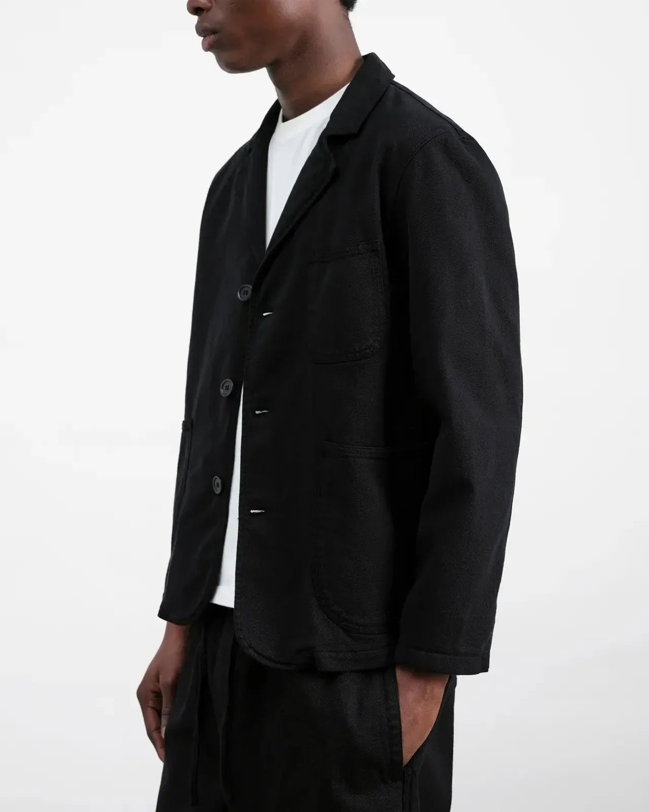 Scuttlers Jacket Gmt Dye Organic Cotton Twill - Black-YMC-W2 Store