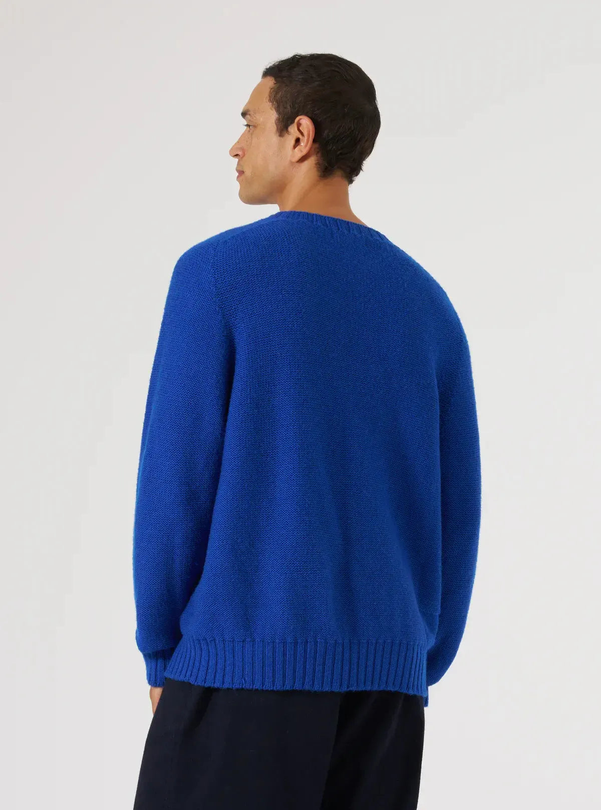 Seamless Crew Shetland Wild - Work Blue-Universal Works-W2 Store