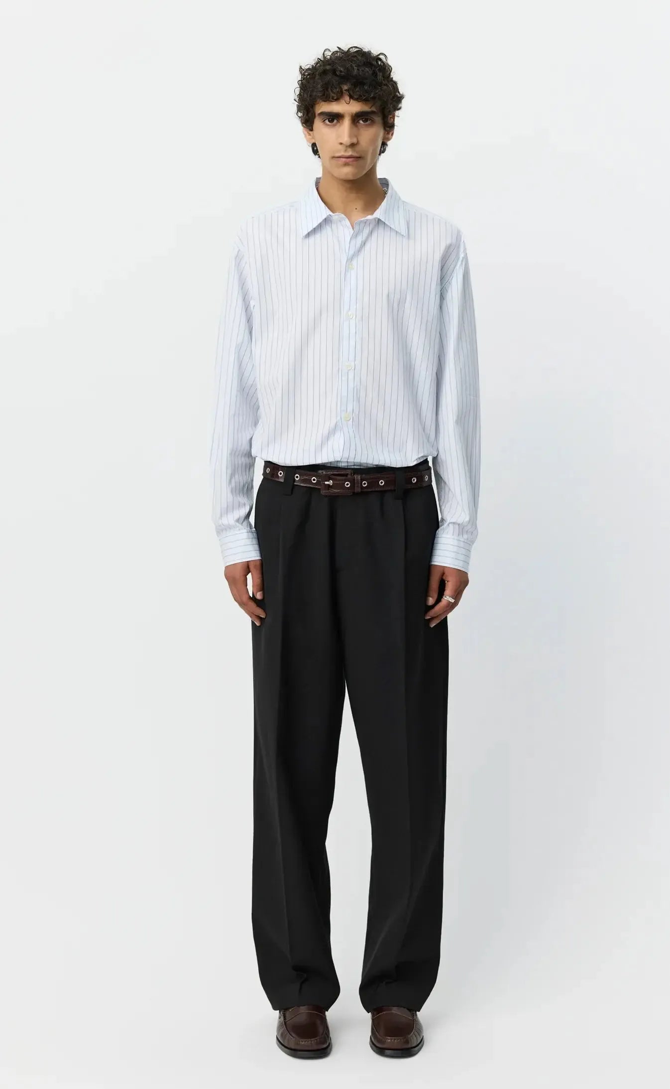 Service Trousers - Muted Black Cotton-mfpen-W2 Store