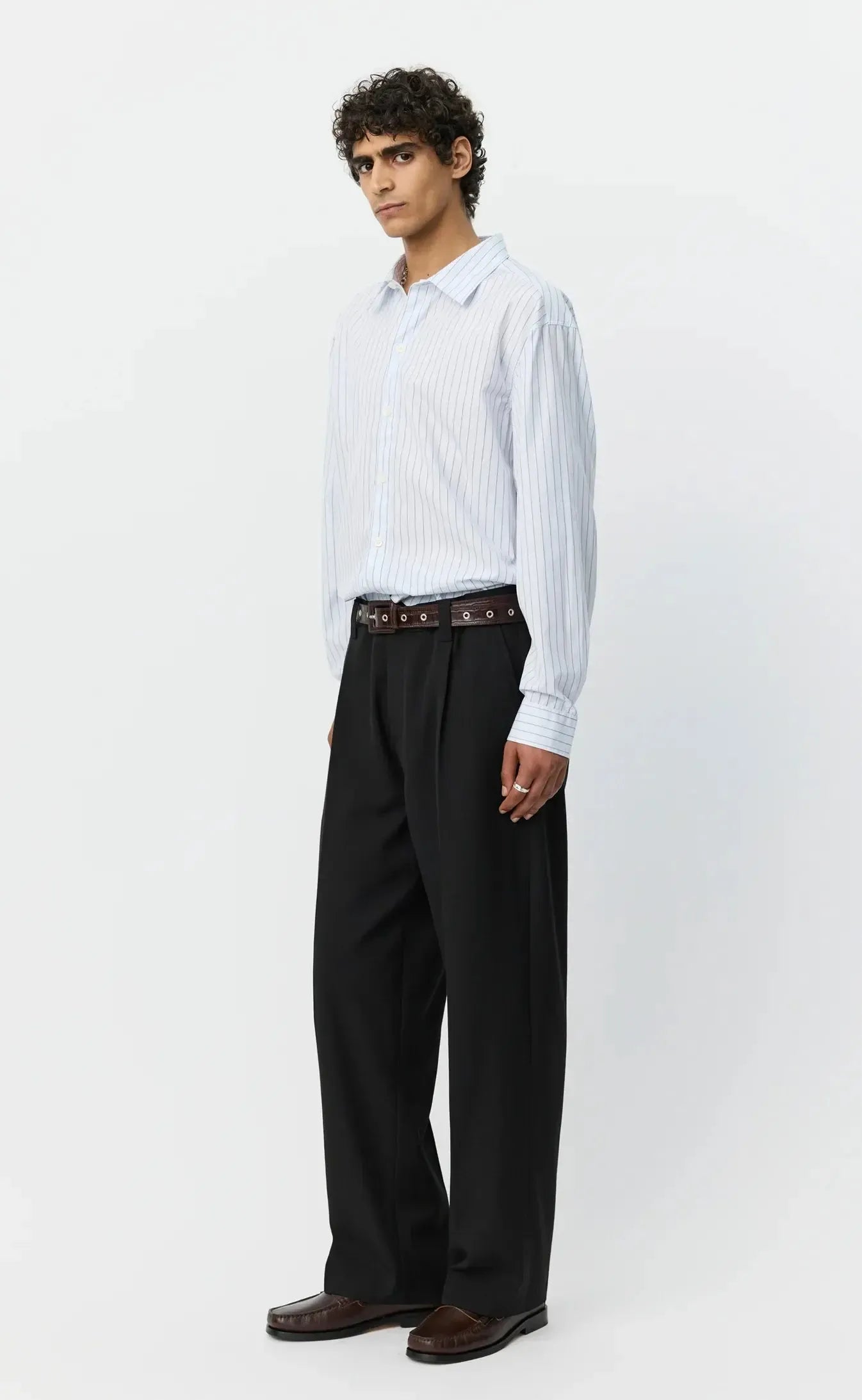 Service Trousers - Muted Black Cotton-mfpen-W2 Store