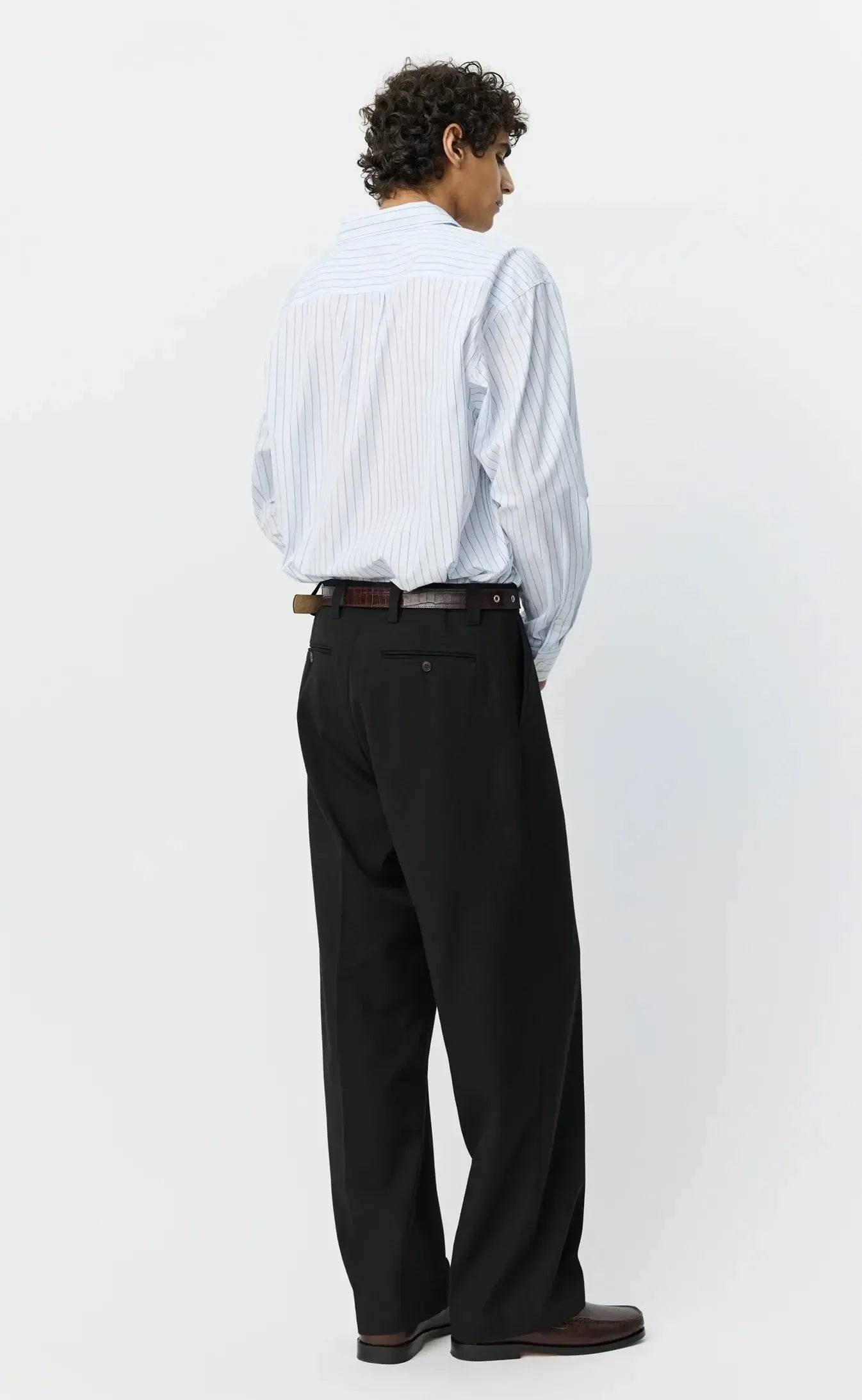 Service Trousers - Muted Black Cotton-mfpen-W2 Store