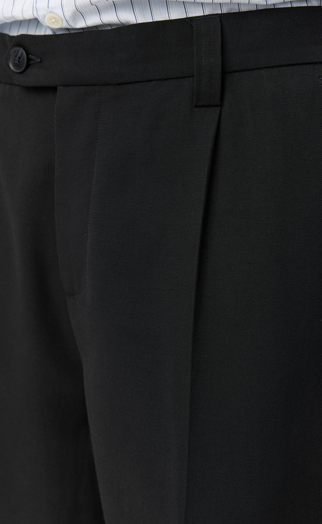 Service Trousers - Muted Black Cotton-mfpen-W2 Store