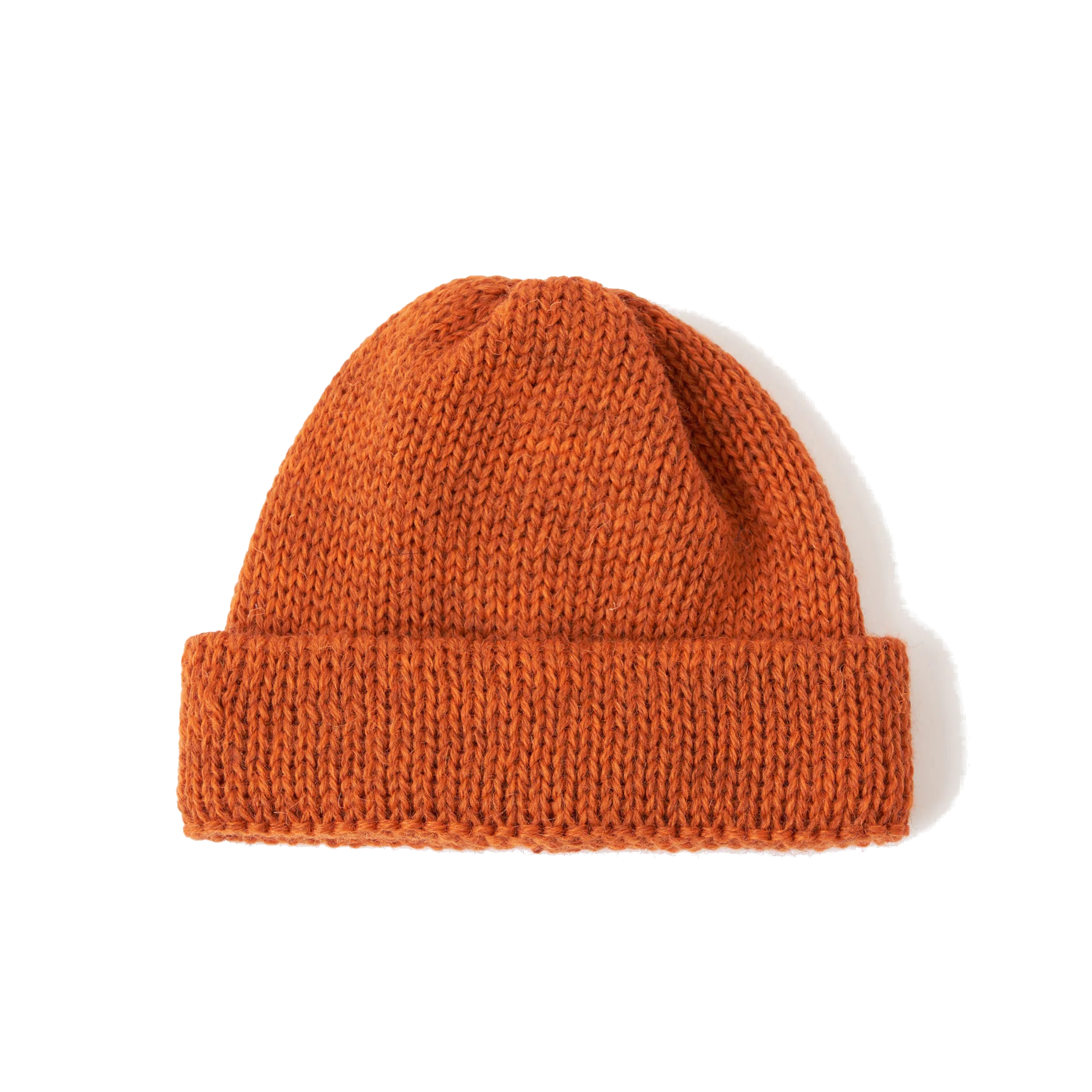 Short Watch Cap British Wool - Orange-Universal Works-W2 Store