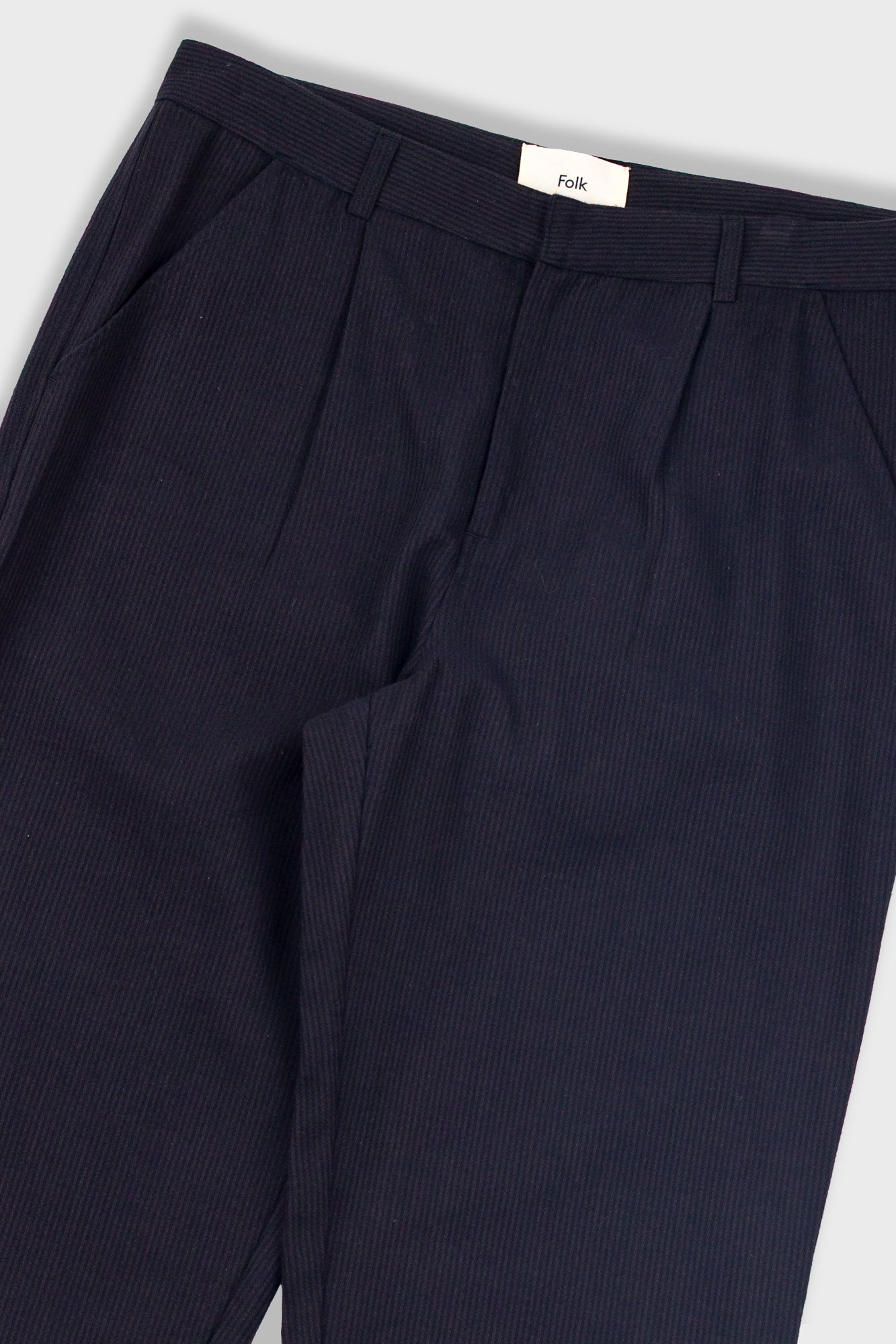 Signal Pant - Soft Black Brushed Stripe-Folk-W2 Store