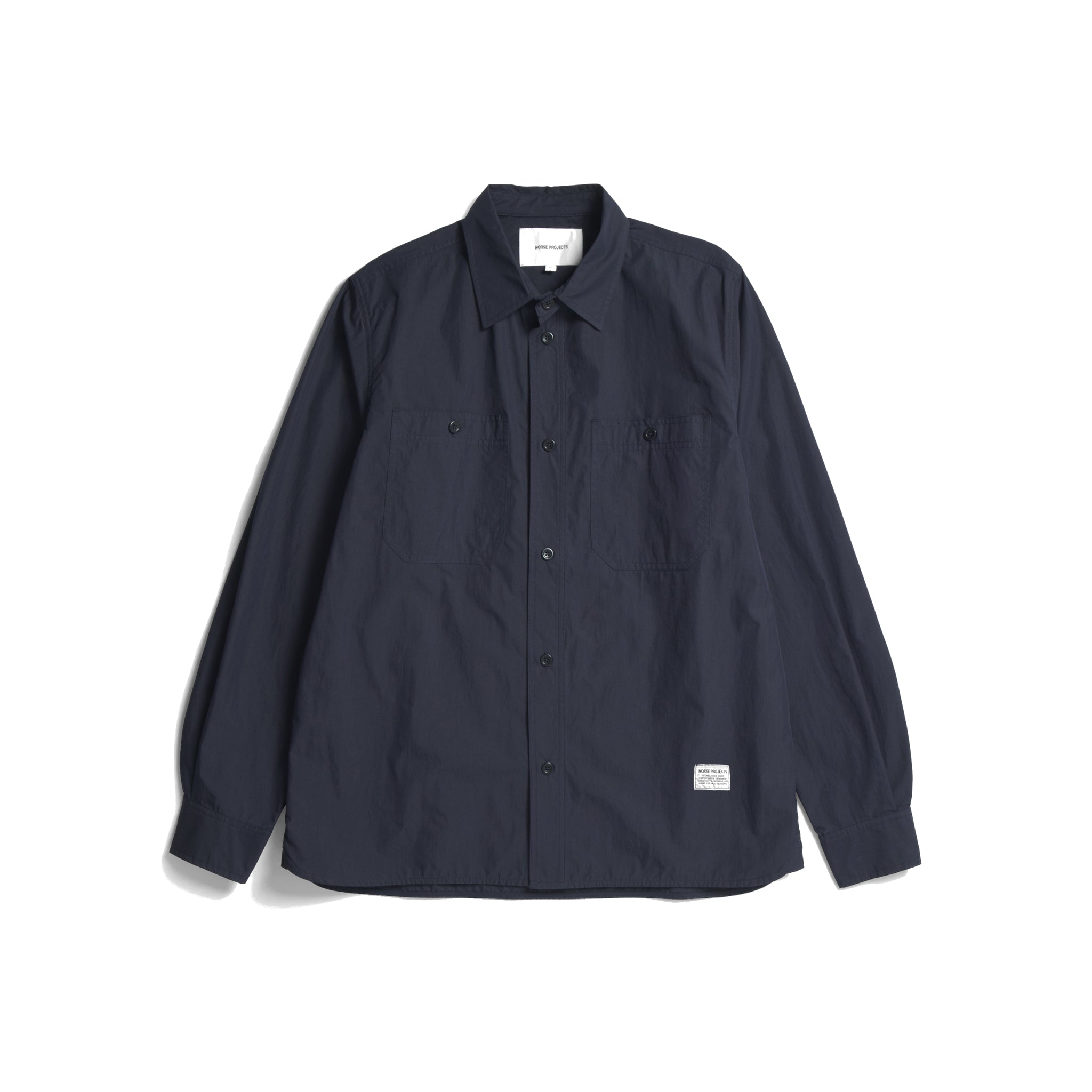 Silas Tech Poplin Shirt 2.0 - Dark Navy-Norse Projects-W2 Store