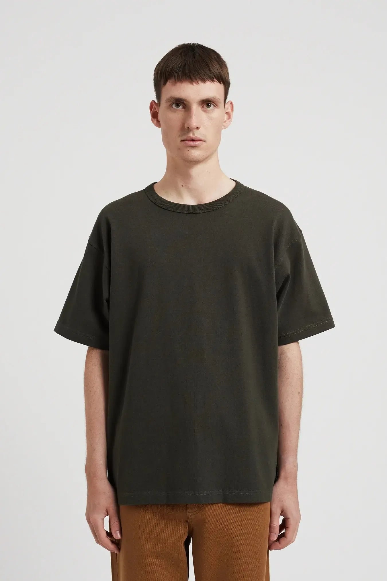 Simon Heavy T-shirt - Black Olive-Norse Projects-W2 Store