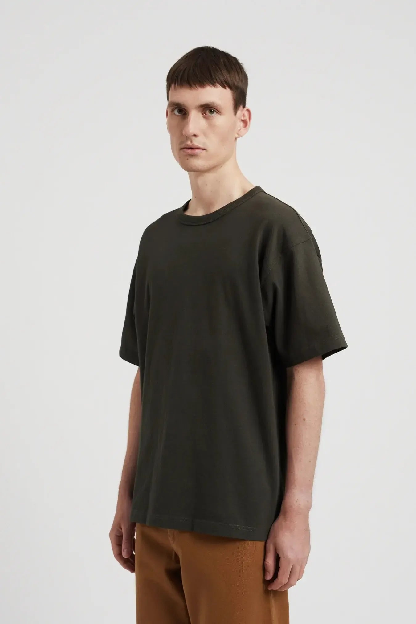 Simon Heavy T-shirt - Black Olive-Norse Projects-W2 Store