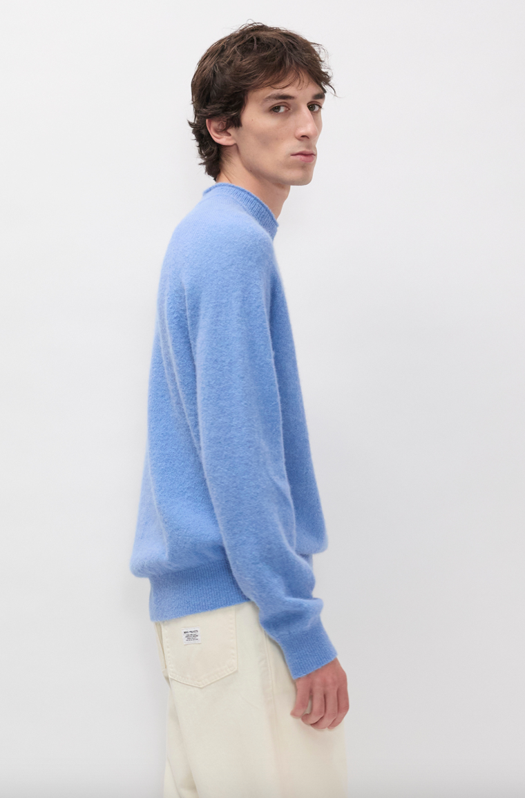 Skogafoss Baby Alpaca Sweater - Bel Air Blue-Norse Projects-W2 Store